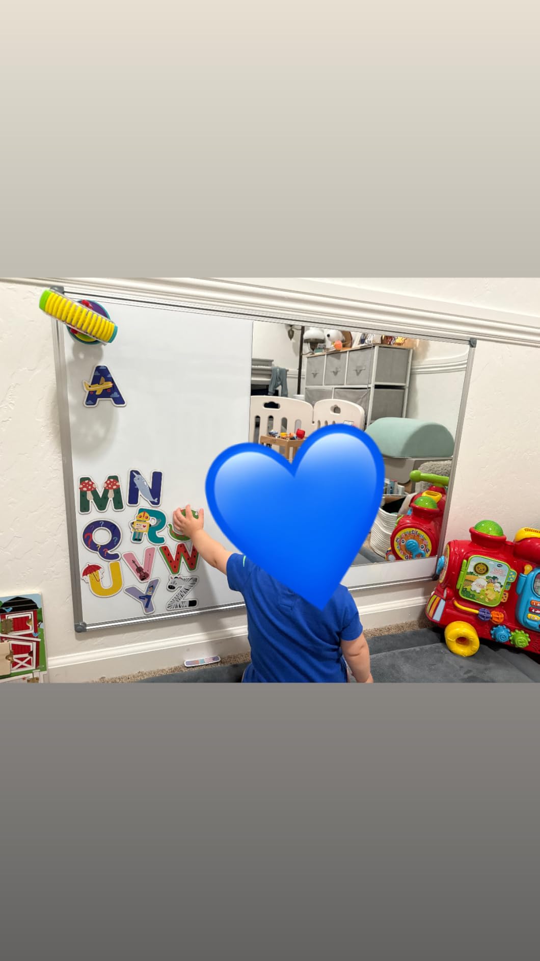Magnetic Dry Erase Board with Pen Tray, 48 x 24 Inch, Aluminum Frame Portable Wall Mounted Whiteboard Message Presentation Writing Board for Office & Classroom customer photo 2