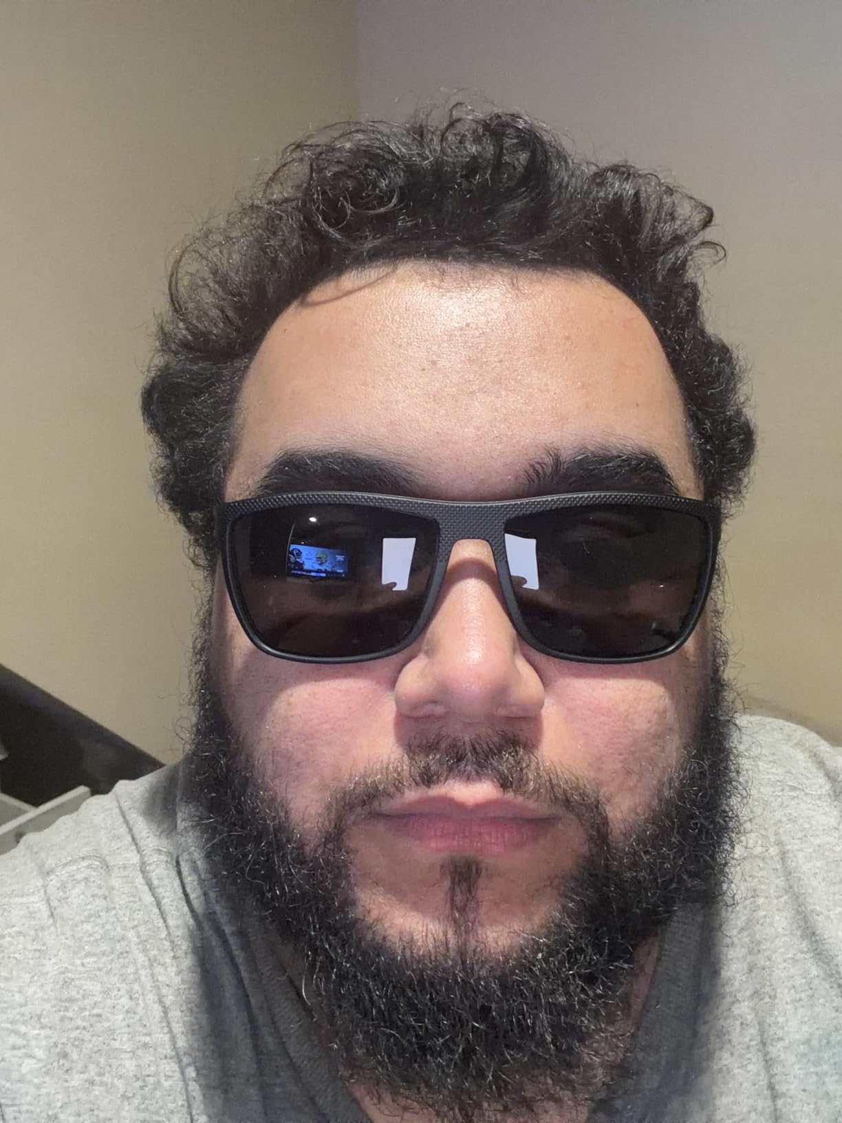 Polarized Sunglasses for Men Lightweight TR90 Frame UV400 Protection Square Sun Glasses customer photo 2