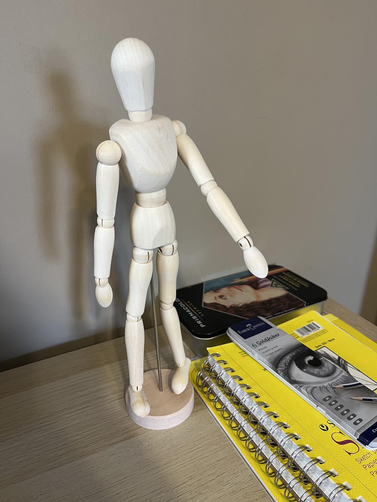 HSOMiD 12'' Artists Wooden Manikin Jointed Mannequin Perfect for Home Decoration / Drawing The Human Figure customer photo 1