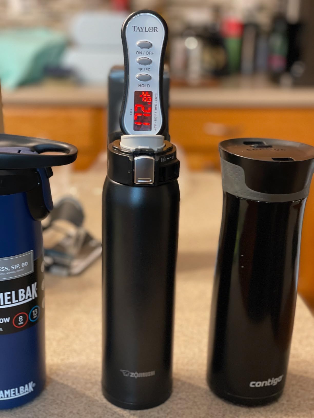 Hydro Flask Wide Mouth Bottle with Flex Sip Lid - Insulated Water Bottle Travel Cup Coffee Mug Black 20 oz customer photo 1