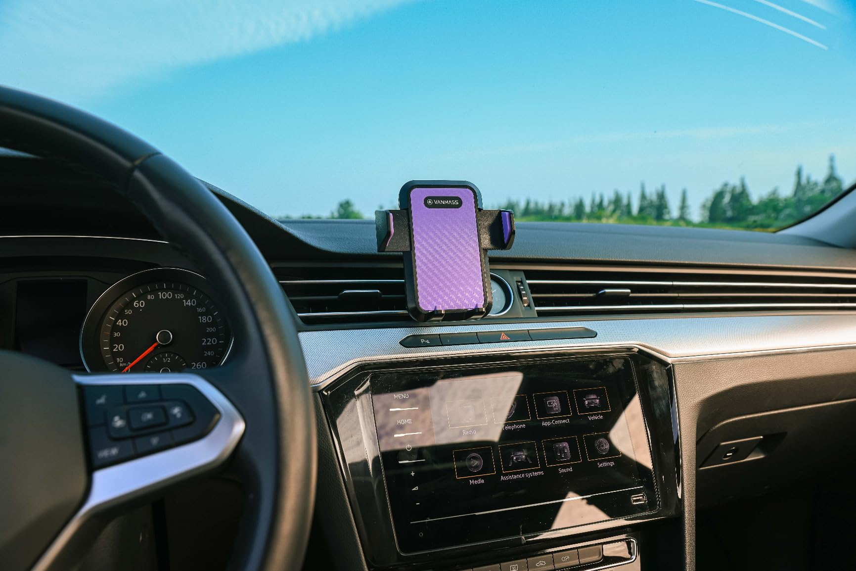 VANMASS【85+LBS Strongest Suction & Military-Grade 2026 Ultimate Car Phone Mount【Patent & Safety Certs】 Cell Phone Holder Truck for Dashboard Windshield Vent for iPhone 17 Pro Max 16 15 for Samsung customer photo 1