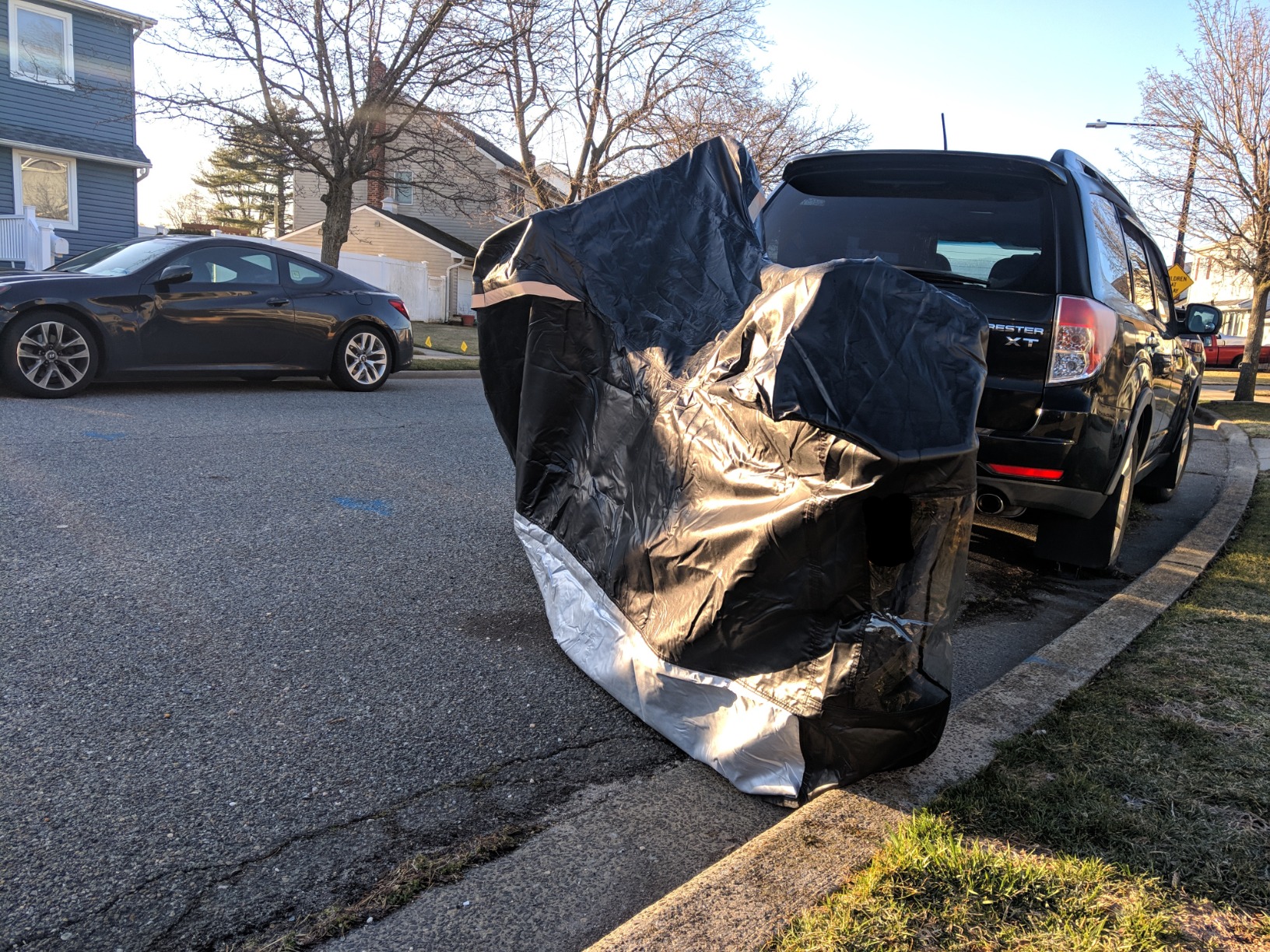 VELMIA Motorcycle Cover - Extremely Heat Resistant up to 550F, Waterproof for All Seasons, Fits Motorcycles, Scooters, Mopeds & Harleys customer photo 2