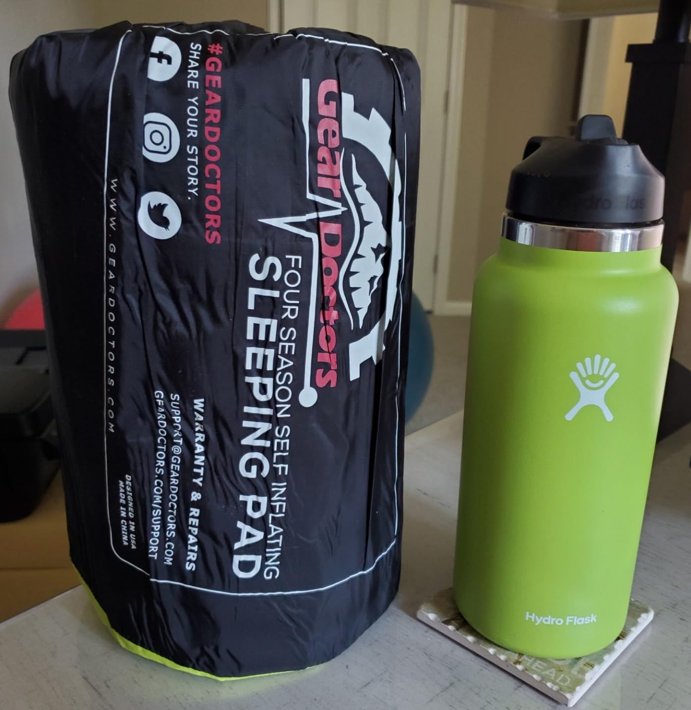 Gear Doctors Oxylus 4.3R-Value Insulated Foam Self Inflating Sleeping Pad Camping-Sleeping Pad Backpacking Air Mattress-Camping Mattress Self Inflating Camp Mat 4 Seasons Sleep Mat-Camp/Floor/Tent/Cot customer photo 2