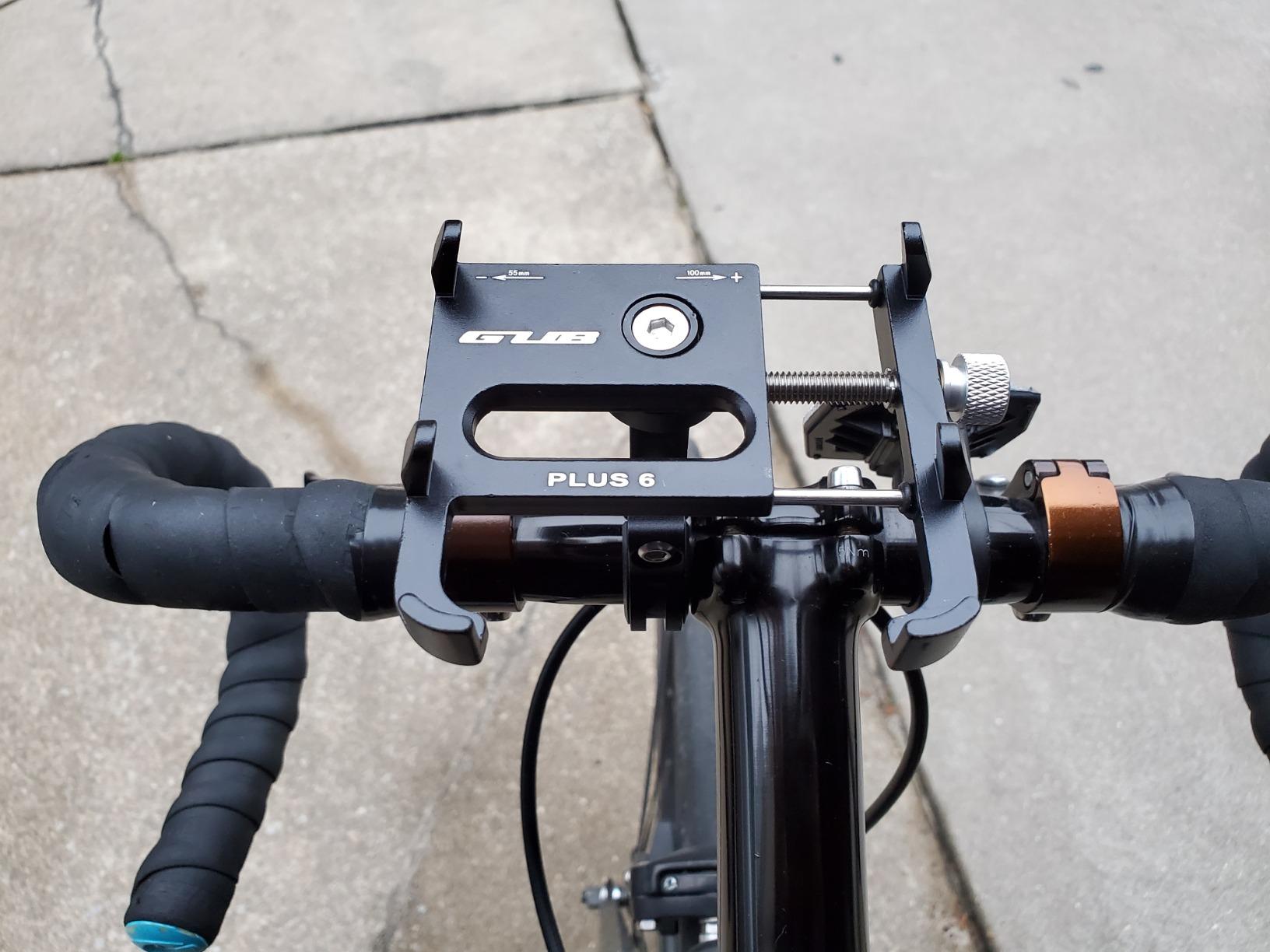 GUB Bike Phone Mount Holder, Aluminum Motorcycle Phone Holder Mount with 360° Rotation for iPhone 16 17 15 14 Pro Max Mini X XR Xs Plus, Samsung S25 S24 S22 4-7 Inch - Upgraded customer photo 1