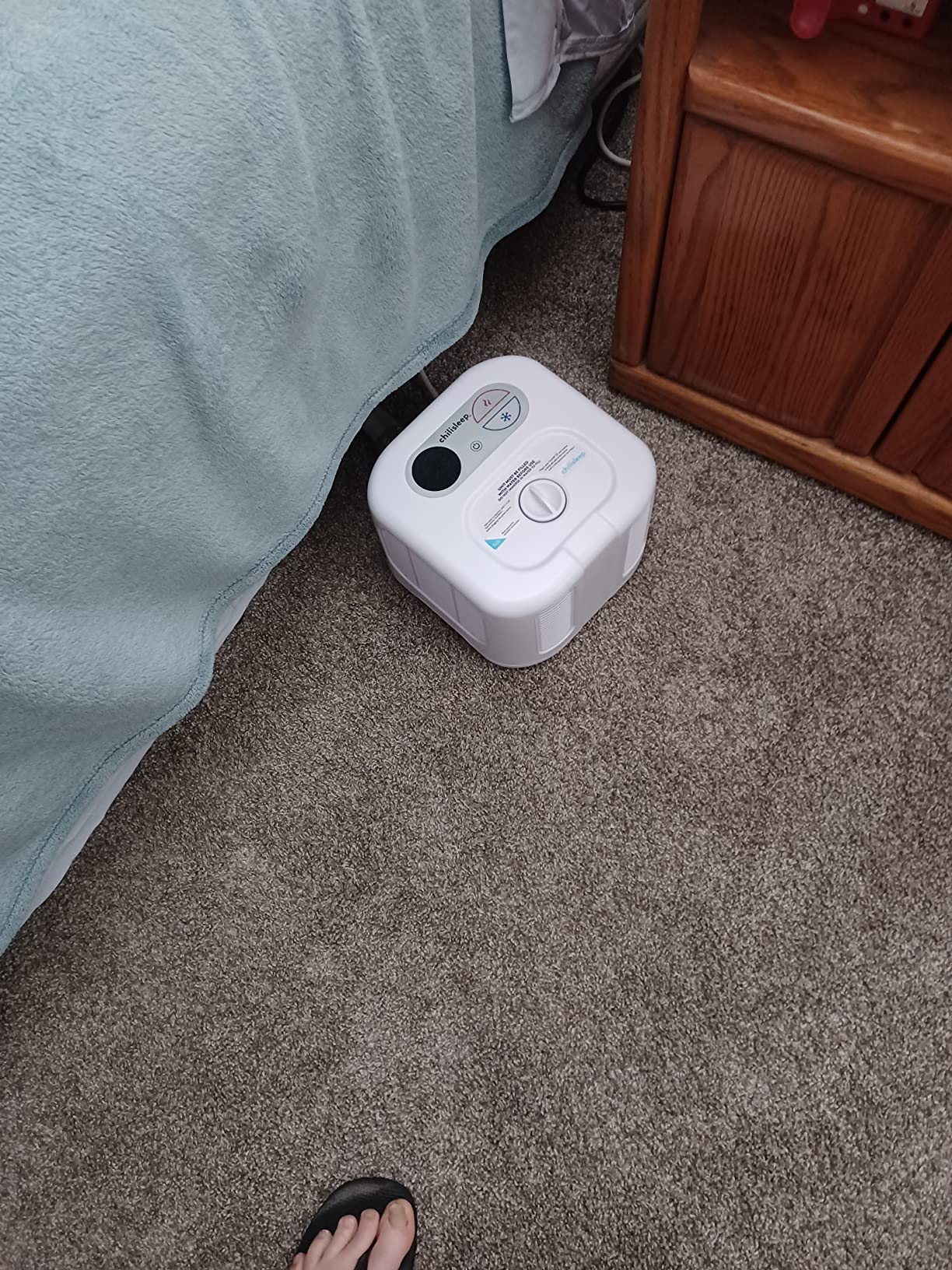 Chilipad Cube Bed Cooling System - Cooling & Heating Mattress Topper, Custom Bed Temperature, Cool Sleep Enhancement, Temp Range of 60-115°F, ME Half King or TwinXL Size (38