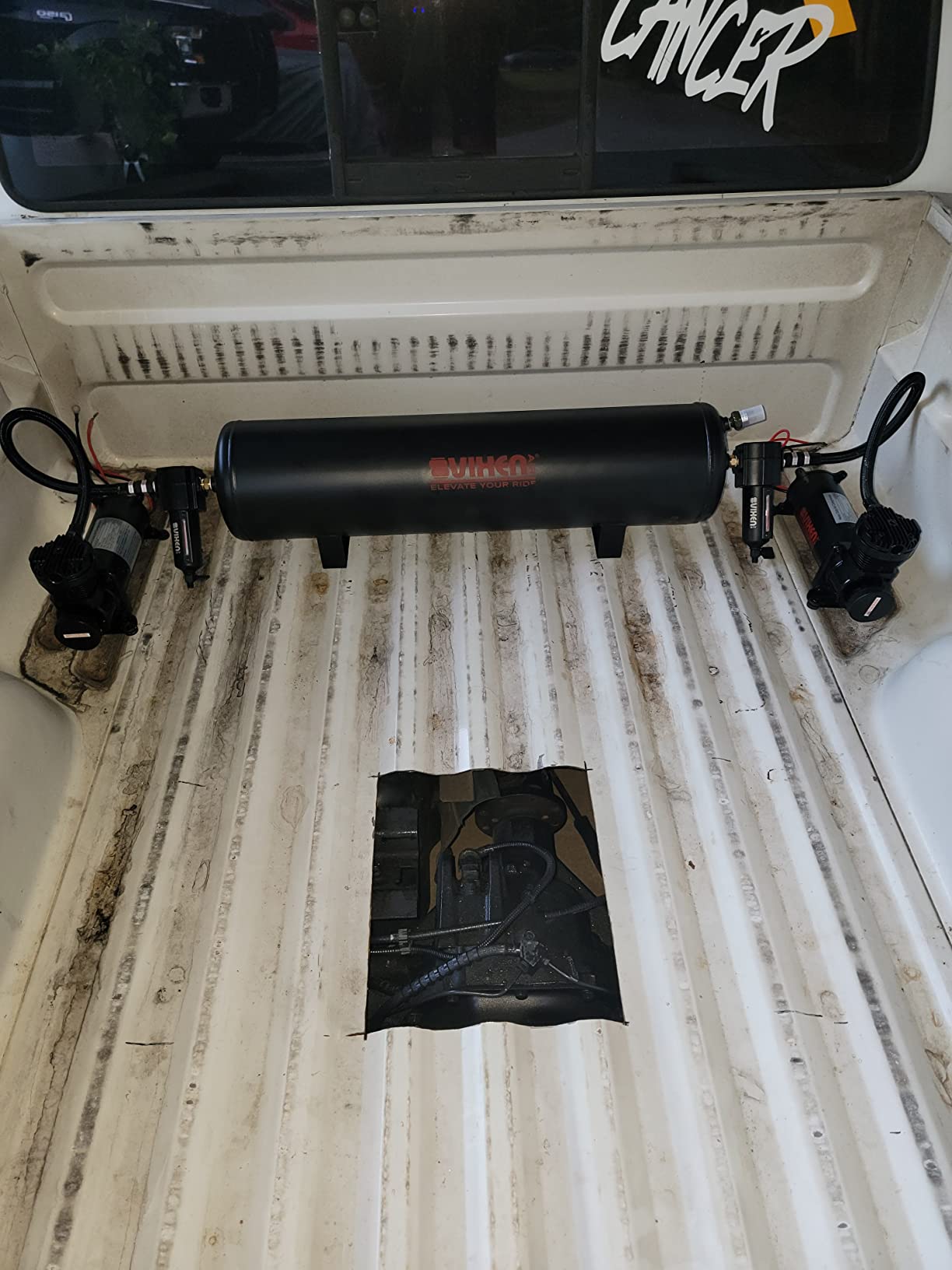 Vixen Air Suspension Kit for Truck/Car Bag/Air Ride/Spring. On Board System- Dual 200psi Compressor, 5 Gallon Tank. for Boat Lift,Towing,Lowering,Load Leveling,Onboard Train Horn VXX1208FB/4852DBF customer photo 2