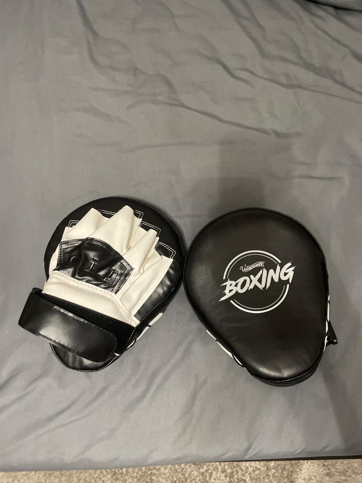 Valleycomfy Boxing Curved Focus Punching Mitts - Leatherette Training Hand Pads customer photo 2