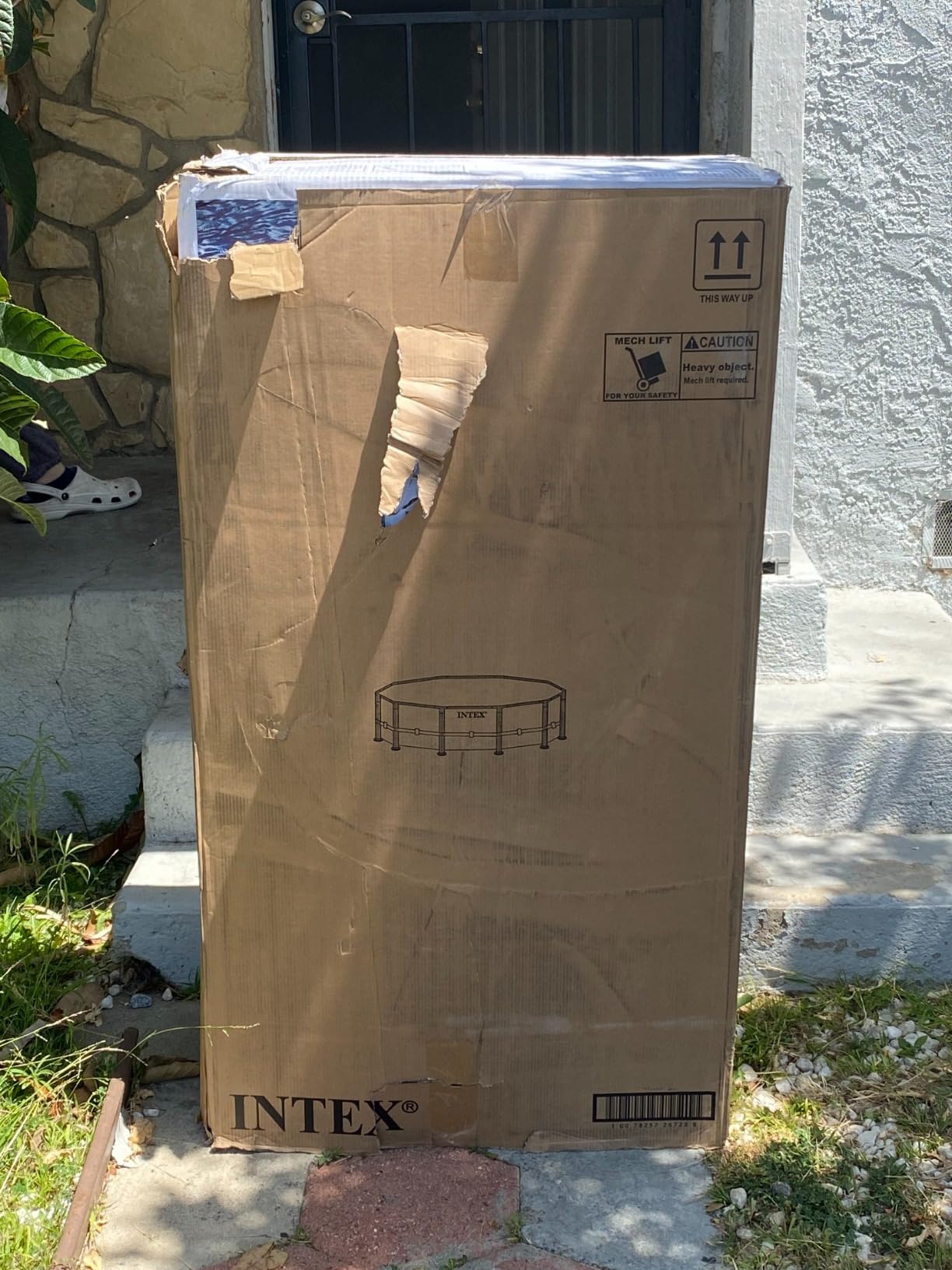 Intex 26723EH Prism Frame Premium Above Ground Swimming Pool Set: 15ft x 42in - Includes 1000 GPH Cartridge Filter Pump - Removable Ladder - Pool Cover - Ground Cloth customer photo 1