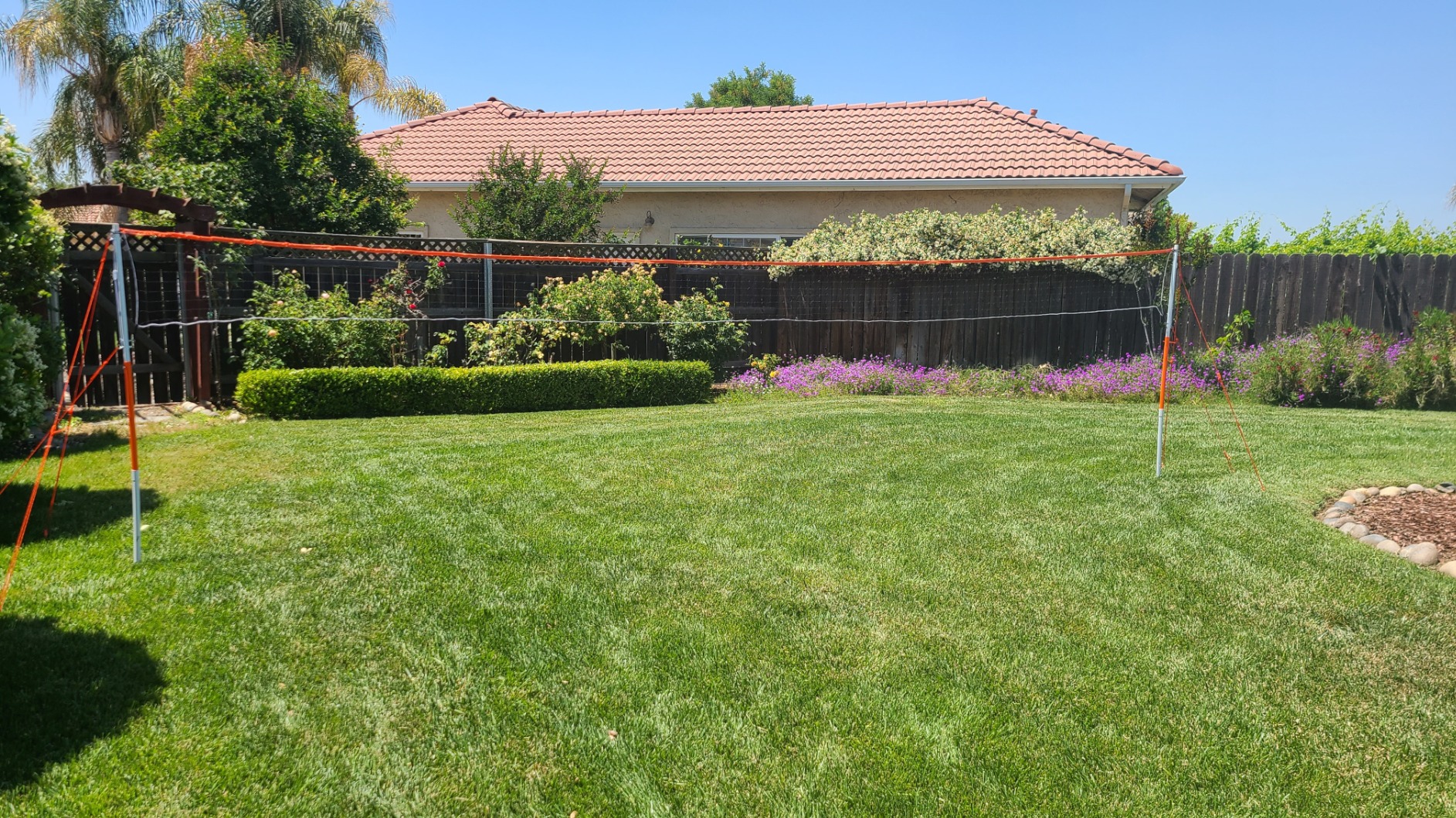 Franklin Sports Badminton Net Sets - Outdoor Backyard + Beach Badminton Net + Equipment Set - (4) Rackets + (2) Birdies + Portable Net Included - Adults + Kids Set customer photo 1