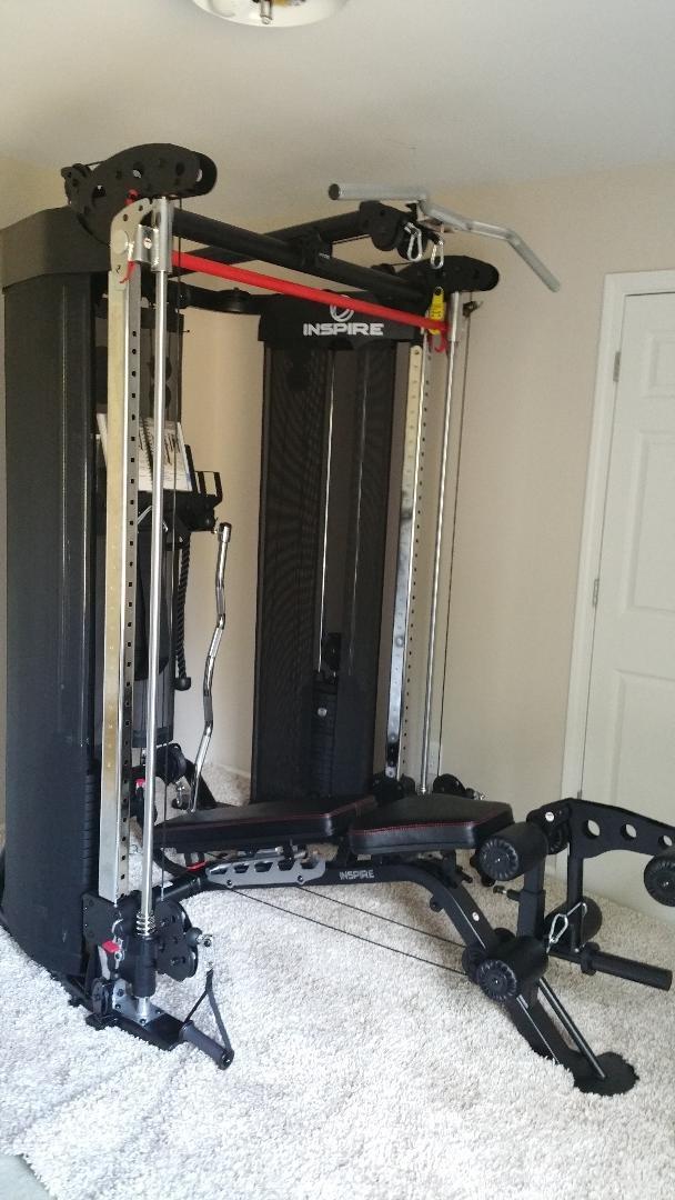 Inspire Fitness FTX Functional Trainer - Compact at Home Workout Machine with Accessories - Space Saving Design - Home Gym Cable Machine and Two 165 lb Weight Stacks customer photo 2