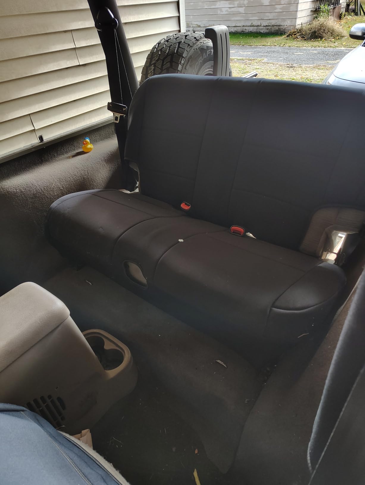 Rough Country Neoprene Seat Covers for Jeep Wrangler TJ (2003-2006) & Unlimited (2004-2006) - Waterproof & UV Resistant, Foam Padded, Front & Rear Seat Cover Set customer photo 2