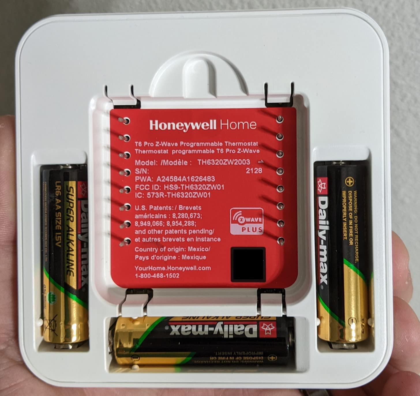 Honeywell TH6320ZW2003 T6 Pro Series Z-Wave Stat Thermostat Smart Home customer photo 2