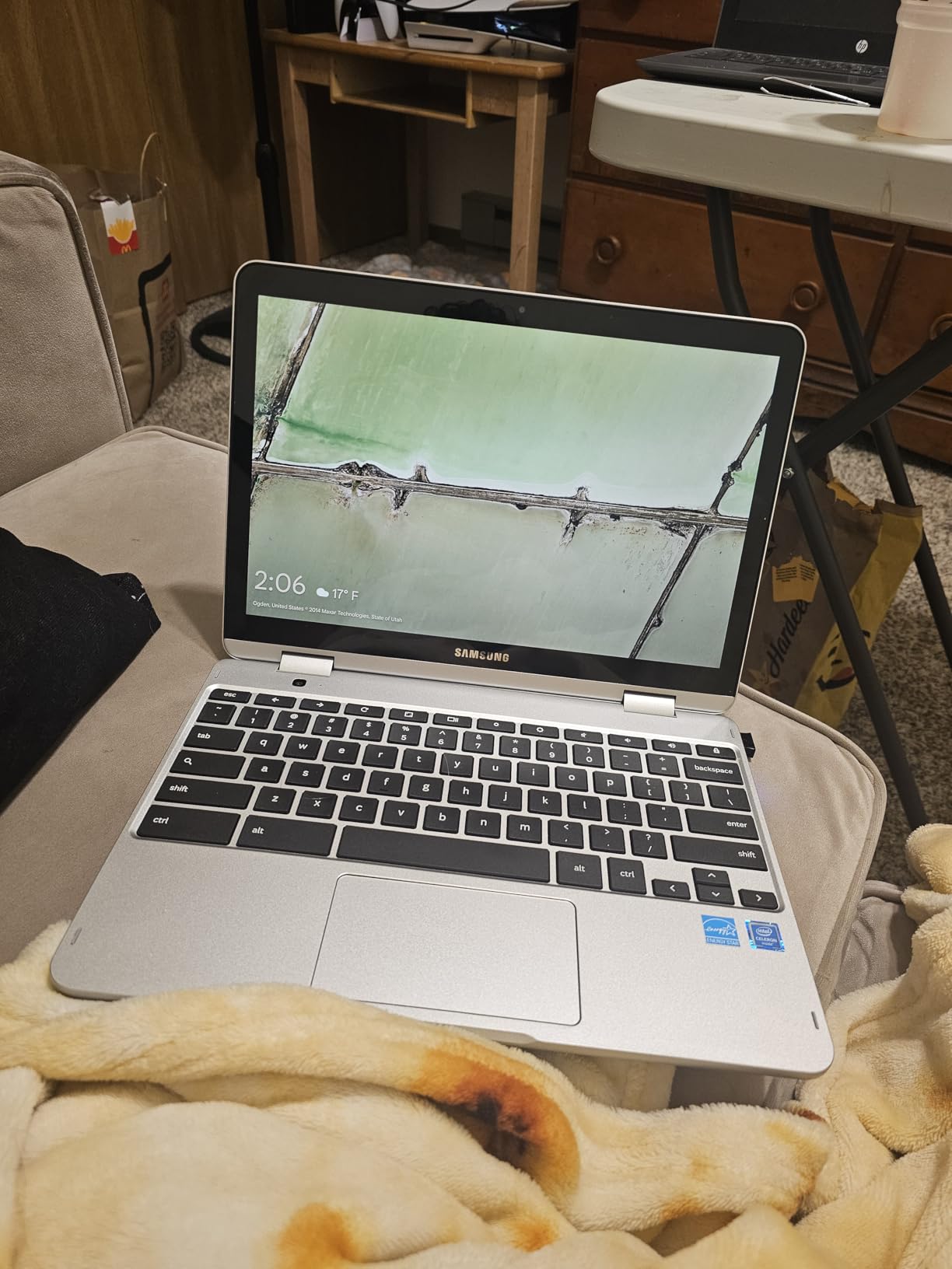 Chromebook Plus V2 2-in-1 Laptop- 4GB RAM, 64GB eMMC, 13MP Camera, Chrome OS, 12.2