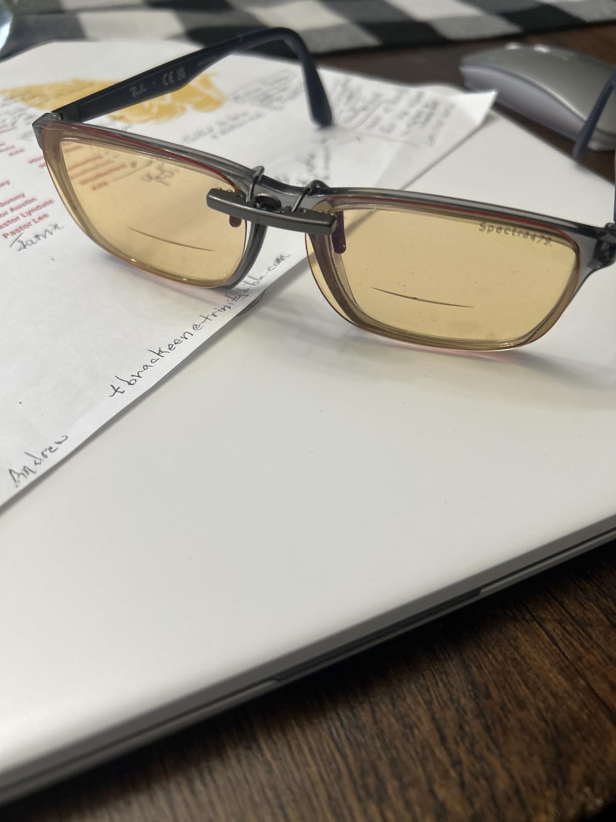 Clip-on Blue Light Blocking Eyewear customer photo 1