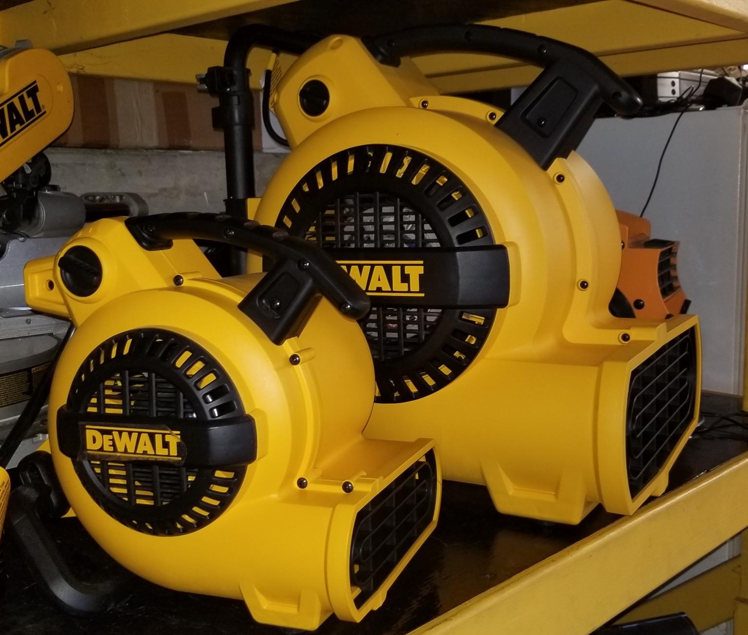 DEWALT Portable Air Mover, 276W 3 Speed Floor Fan, Utility Blower Fan, 1/5 HP 600 CFM Floor Dryer, Carpet Dryer, Floor Fan, Blower, for Janitorial, Home, Commercial Use, DXAM-2260 customer photo 2