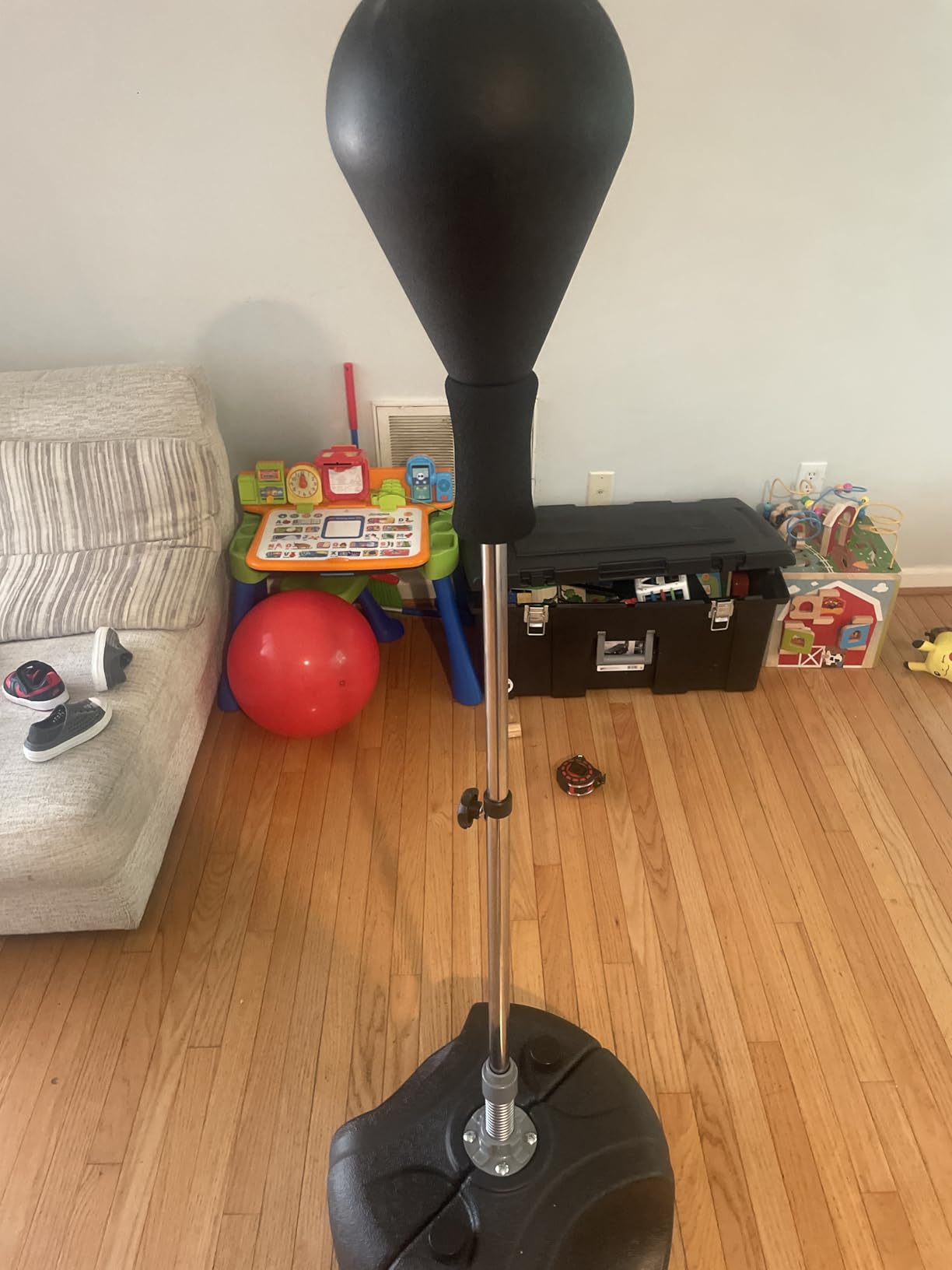 TechTools Punching Bag with Stand, Boxing Bag for Teens & Adults - Height Adjustable - Speed Bag for Training, Boxing Equipment, Stress Relief & Fitness customer photo 1