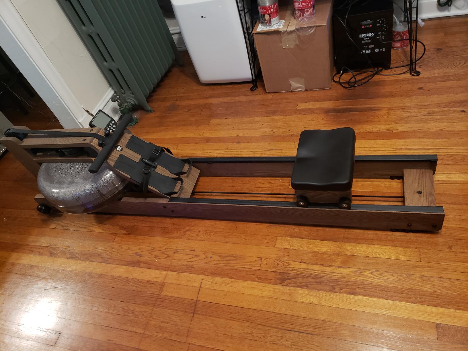 WaterRower Vintage Oak Rowing Machine with S4 BLE Monitor | USA Made Water Rower | Original Handcrafted Erg Row Machine for Home Use & Gym customer photo 1