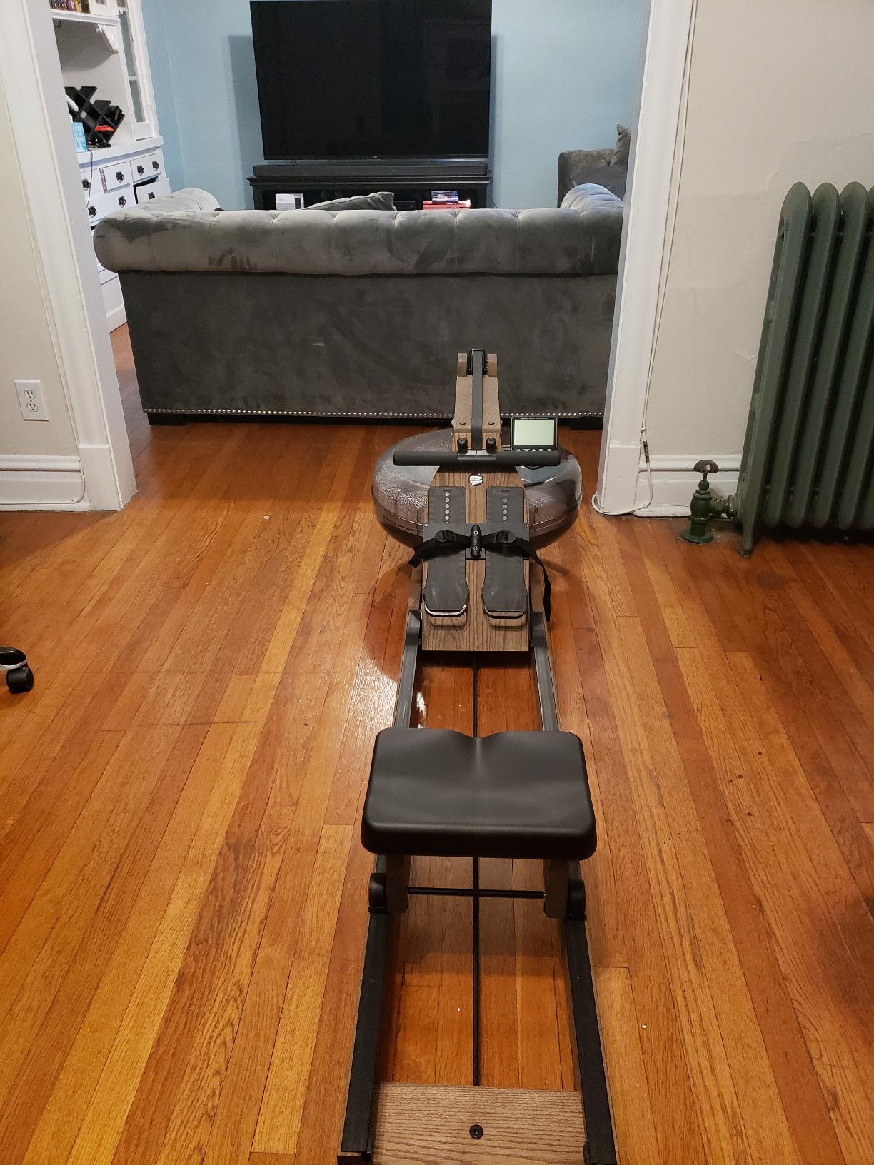 WaterRower Vintage Oak Rowing Machine with S4 BLE Monitor | USA Made Water Rower | Original Handcrafted Erg Row Machine for Home Use & Gym customer photo 2