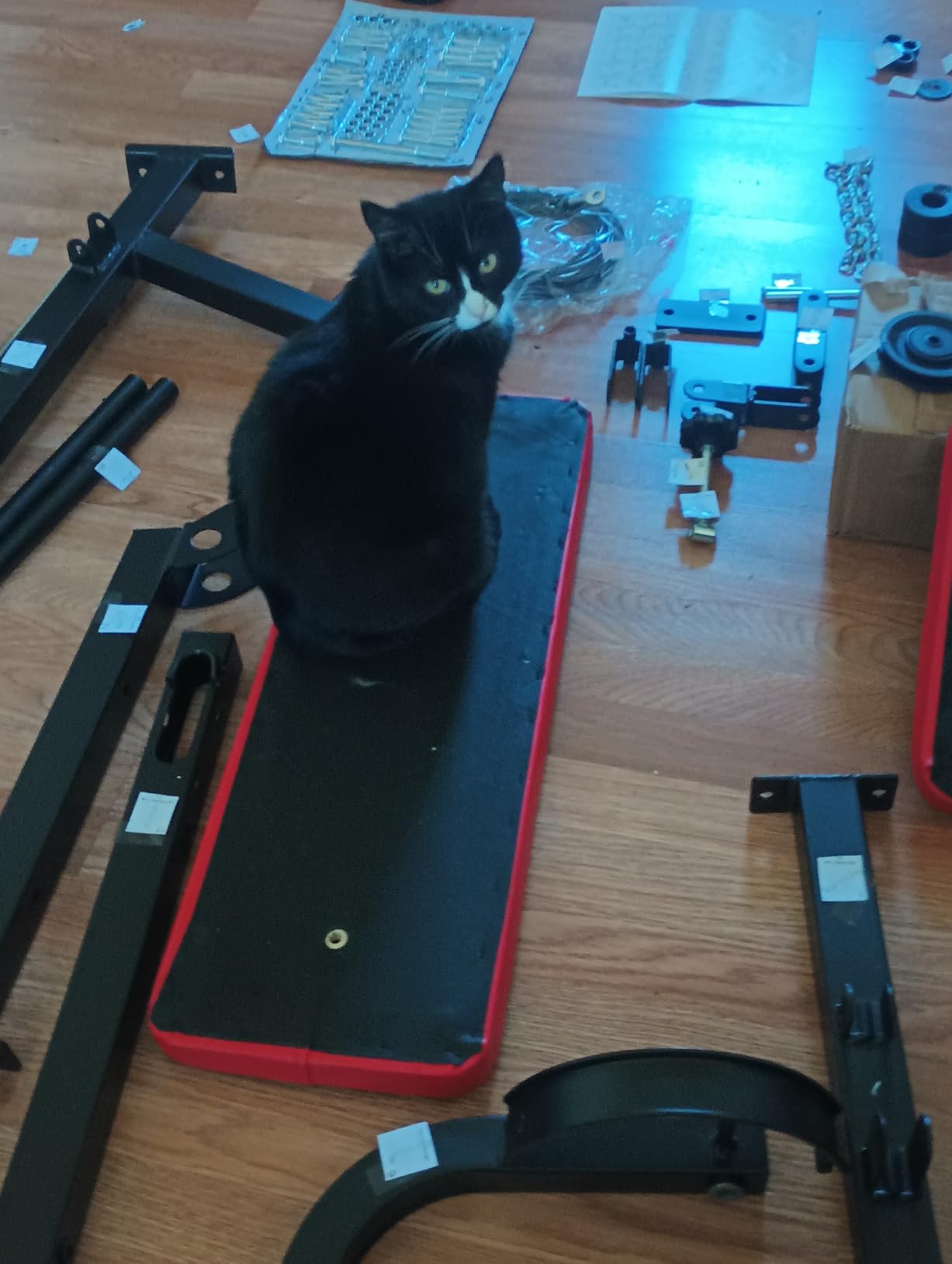 Goplus Multifunction Home Gym System Weight Training Exercise Workout Equipment Fitness Strength Machine for Total Body Training customer photo 1