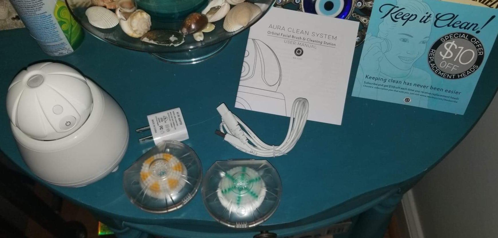 TAO Clean Ona Diamond Orbital Facial Brush and Cleansing Station, Electric Face Cleansing Brush with Ergonomic Handle, Dual Speed Settings, Rose Gold customer photo 1