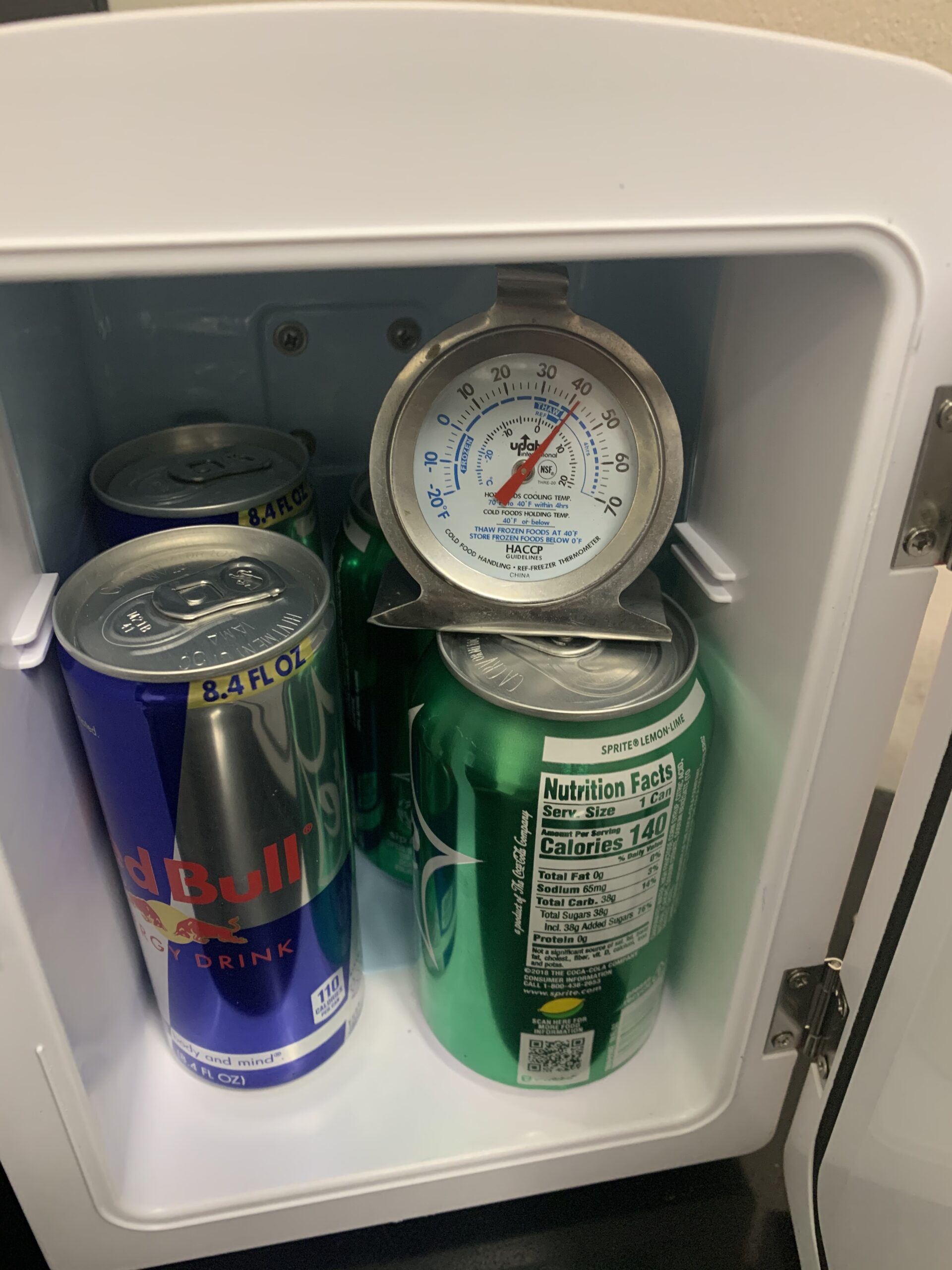 Frigidaire CURTIS Retro Mini Compact Beverage Refrigerator, for Keeping Office Lunch Cool (Red) 1 gallon customer photo 2