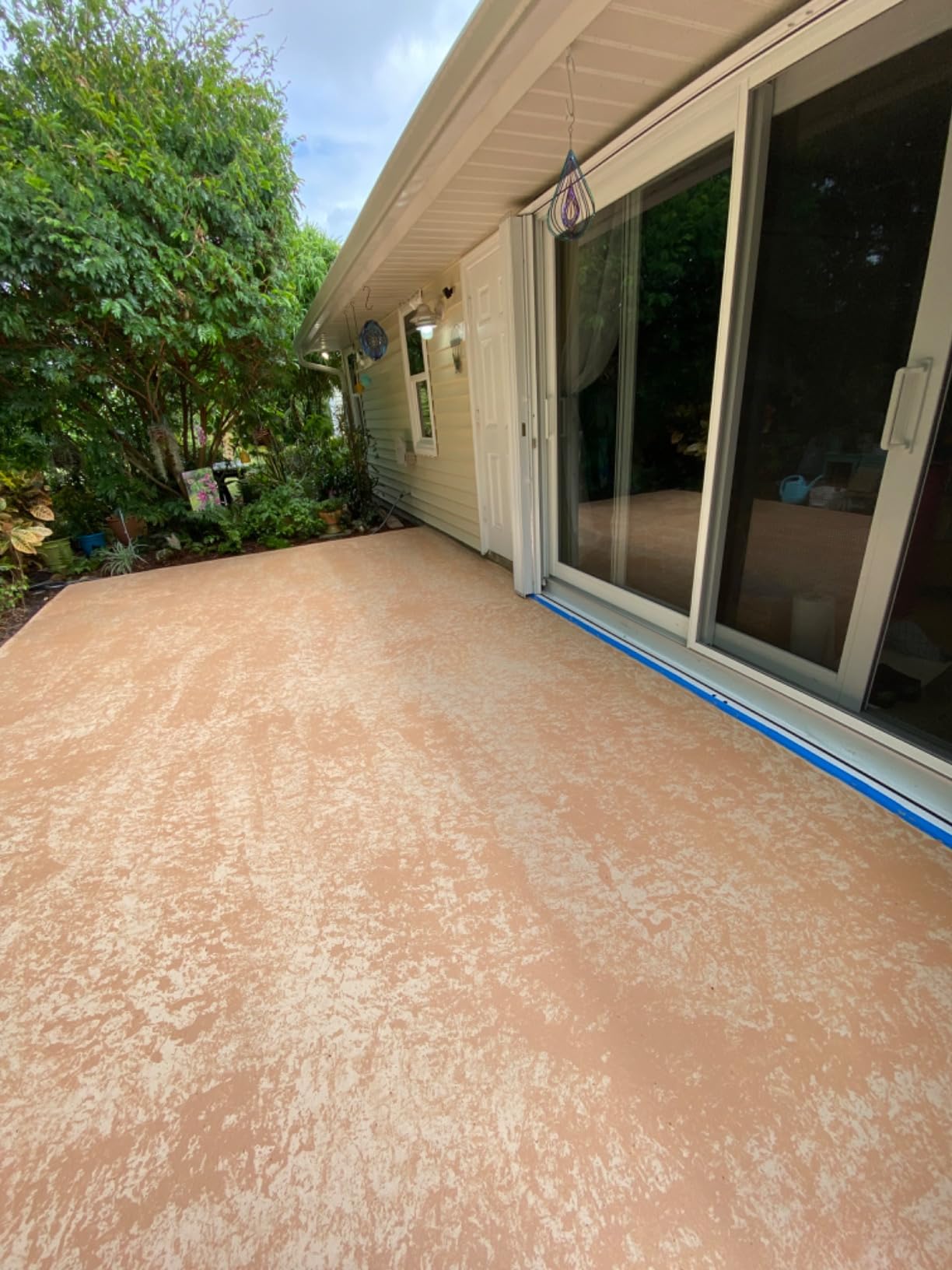 The Original Weathered Flagstone, Concrete Roller Stamp, Stone Texture Roller, Concrete Roller Stamp, and Masonry Form, for decorative concrete patios, driveways, walkways, water features, etc. by SBC customer photo 1