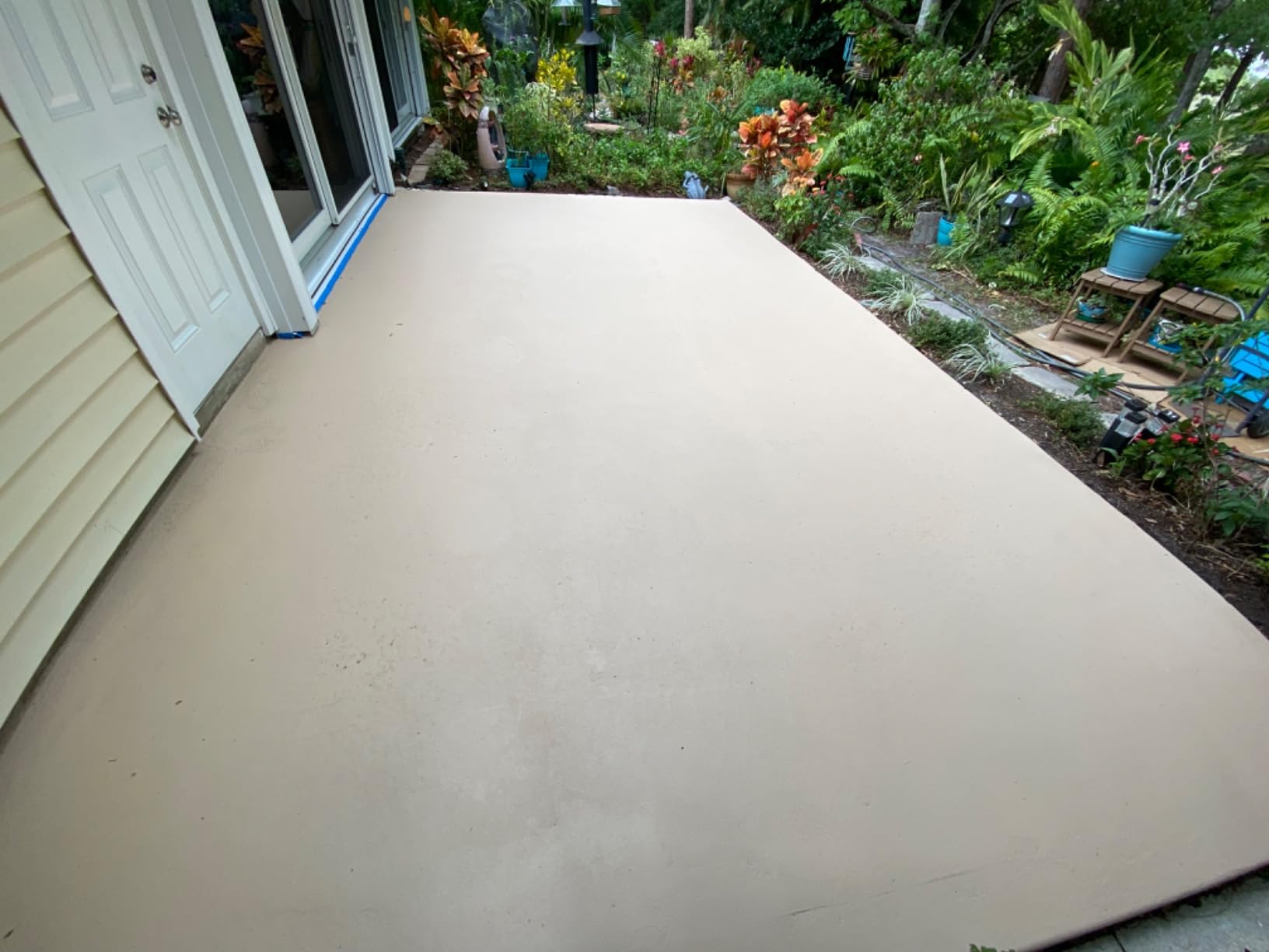 The Original Weathered Flagstone, Concrete Roller Stamp, Stone Texture Roller, Concrete Roller Stamp, and Masonry Form, for decorative concrete patios, driveways, walkways, water features, etc. by SBC customer photo 2