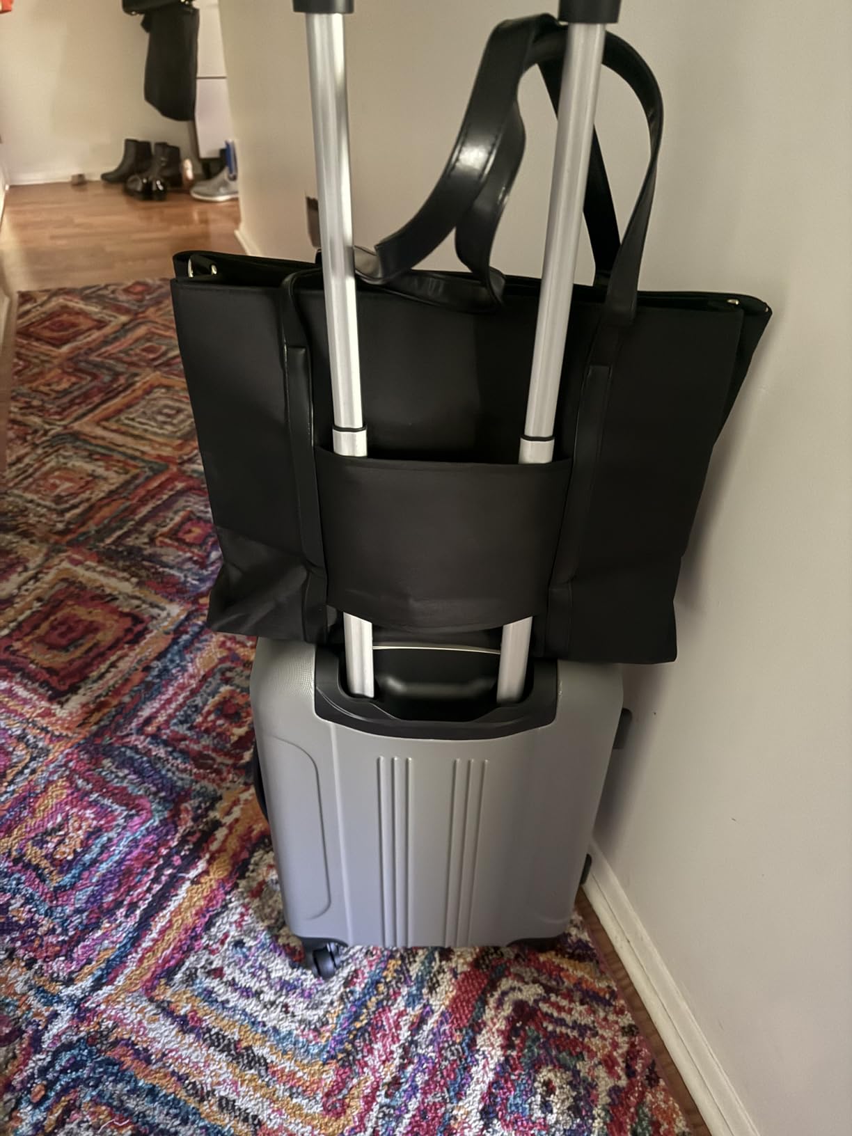 Travelers Club Chicago Hardside Expandable Spinner Luggage, Rose Gold, 22