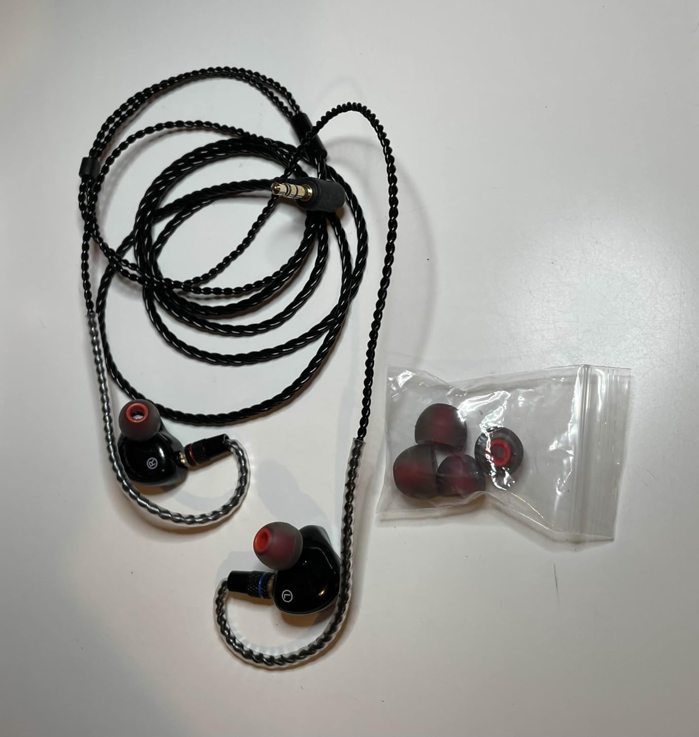 in Ear Monitor Headphones, HiFi Stereo IEM Earphones, Dynamic Dual Driver Wired Earbuds with Detachable Cable, Noise Canceling Headset for Singers Musicians Drummers Audiophile (Black) customer photo 1