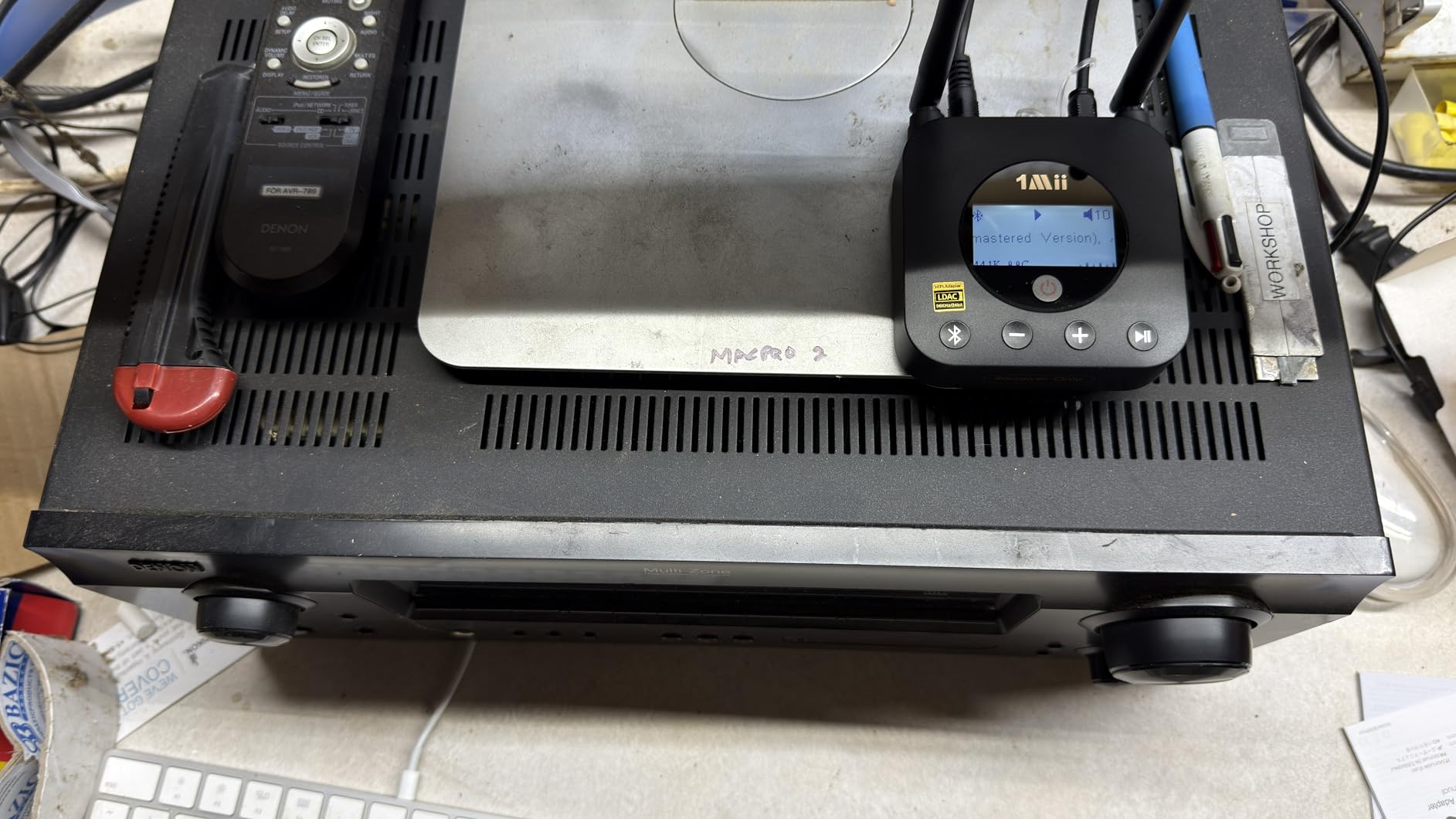 1Mii B06Pro Long Range Bluetooth Receiver, HiFi Wireless Audio Adapter, Bluetooth 5.3 Receiver with 3D Surround aptX HD Low Latency Optical RCA AUX 3.5mm Coaxial for Home Stereo System customer photo 1