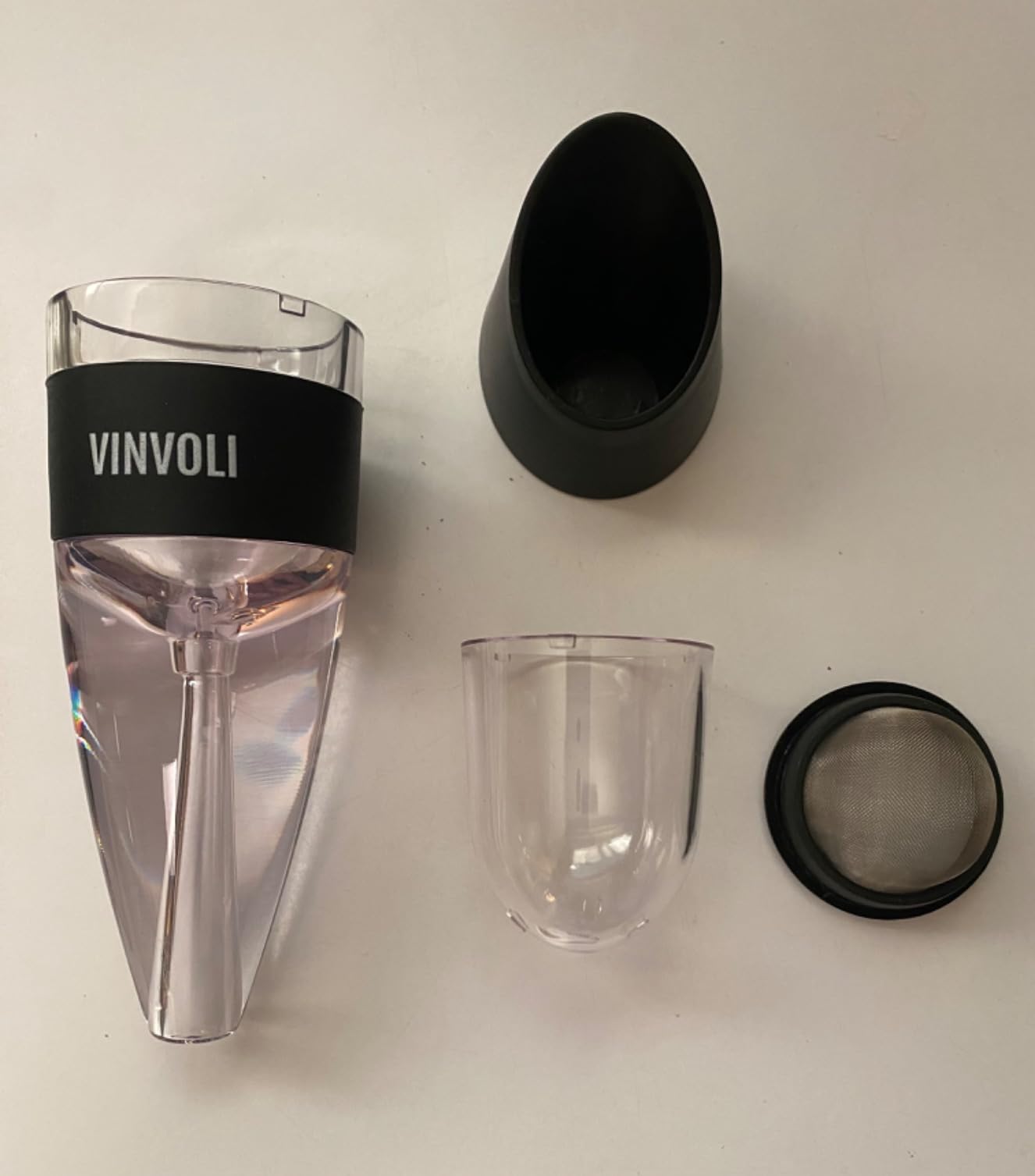 Vinvoli Wine Aerator - Deluxe 2026 Aerator Decanter with Unique Superior Three-Stage Aeration, Sediment Filter, No-Drip Stand - Quality and Convenience for Lovers and Sommeliers customer photo 1