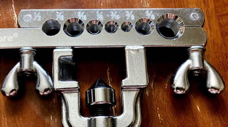 Wostore Flaring Tool Set Single Flare Tubing Pipe 7 Dies of 3/16-5/8 Inch kit in HVAC for plumbing Copper customer photo 2