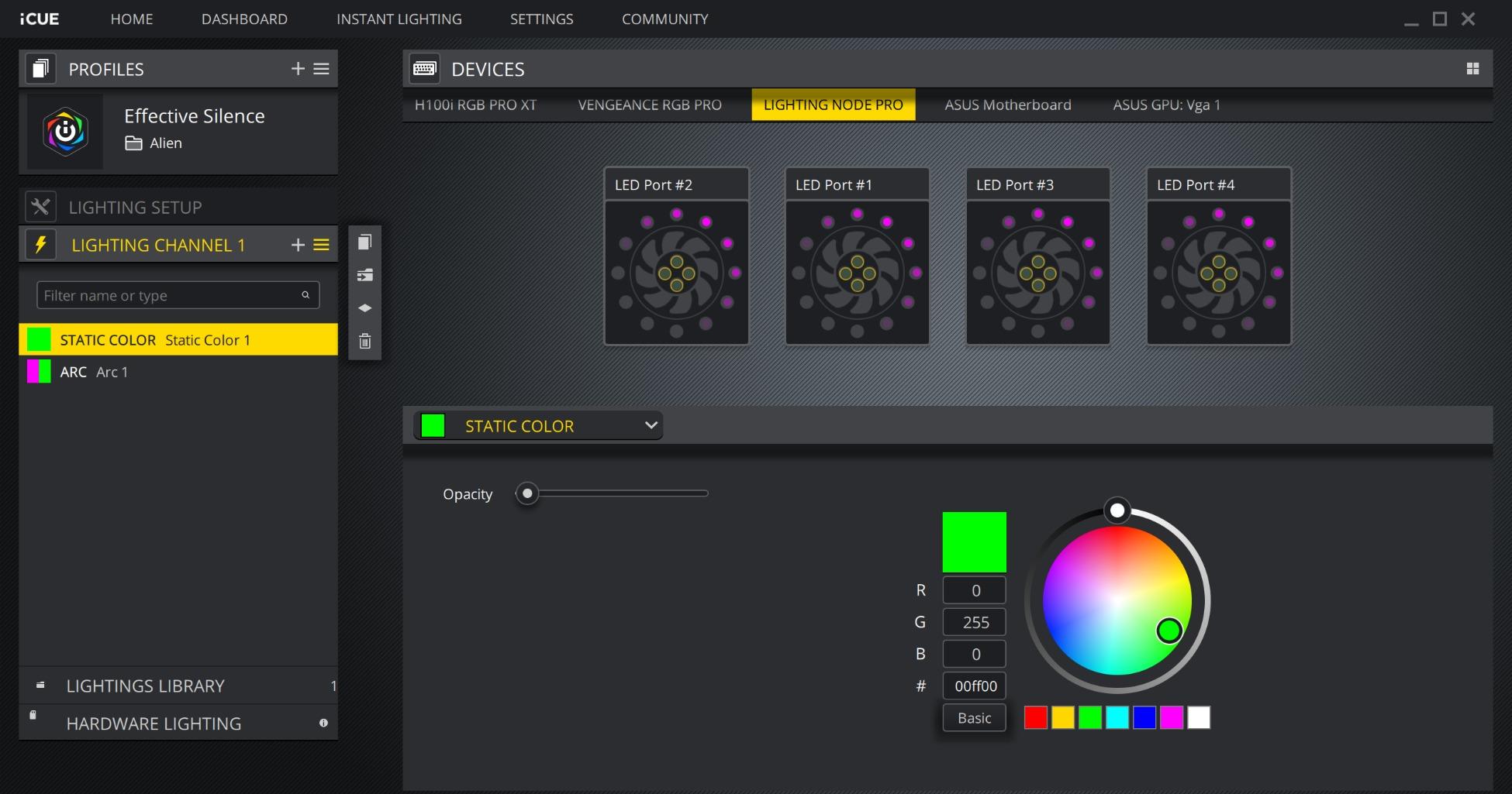 Corsair LL Series, LL120 RGB, 120mm RGB LED Fan, Triple Pack with Lighting Node PRO - White customer photo 2