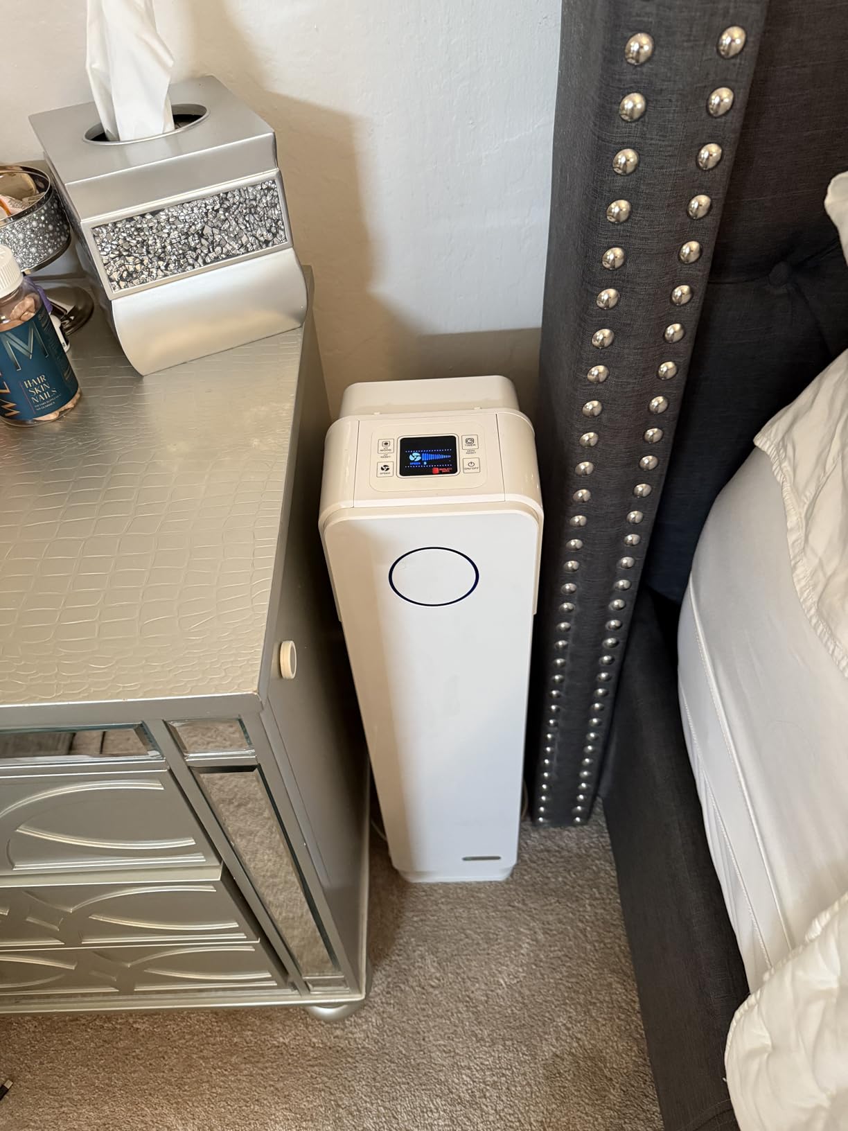 GermGuardian Air Purifier for Homes with Pets, H13 Pet HEPA Filter, Removes Pet Dander, Dust, Allergens, Smoke, Pollen, Odors, Mold, UV-C Light Helps Reduce Germs, 22 Inch, White, AC4300WPT customer photo 1