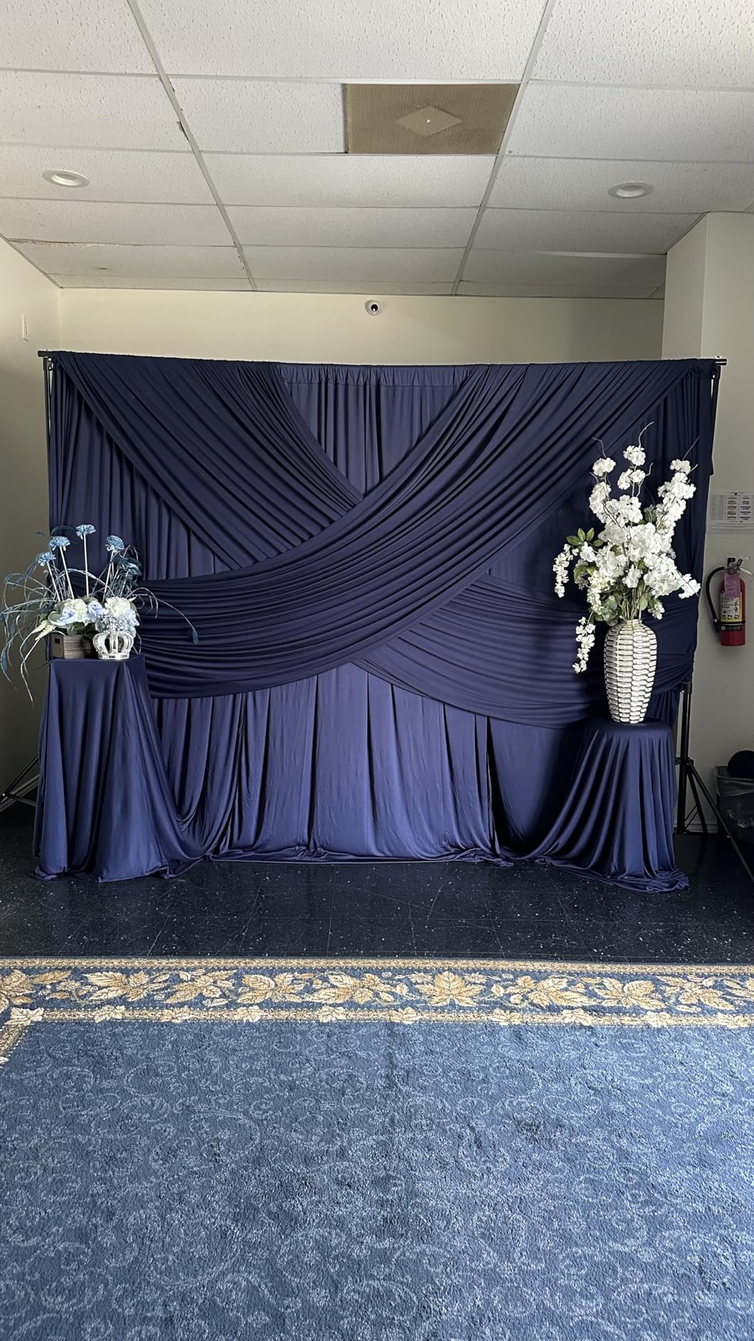 FUDESY Photo Video Studio 10 x 10Ft Heavy Duty Adjustable Backdrop Stand,Background Support System for Photography with Carry Bag, 6 Pcs Clip Clamps customer photo 1