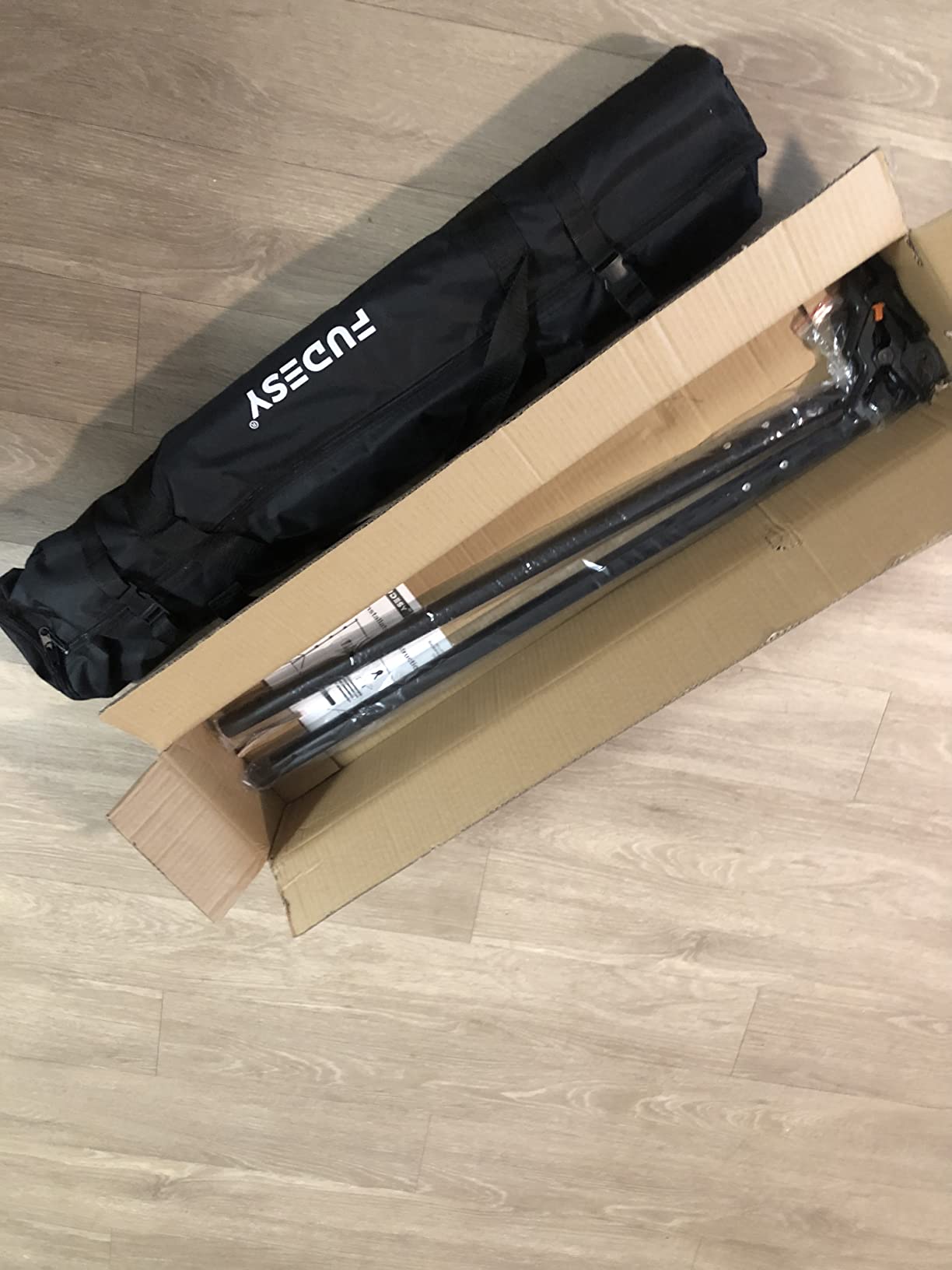 FUDESY Photo Video Studio 10 x 10Ft Heavy Duty Adjustable Backdrop Stand,Background Support System for Photography with Carry Bag, 6 Pcs Clip Clamps customer photo 2