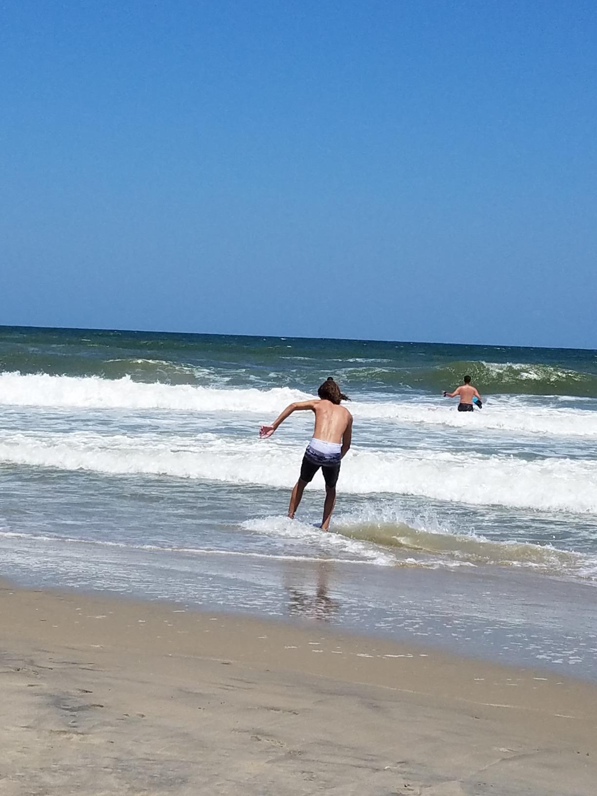 BPS New Zealand 'Shaka' Skimboard with Colored EVA Grip Pads and High Gloss Clear Coat Wooden Skim Boards for Beach Adventures customer photo 2