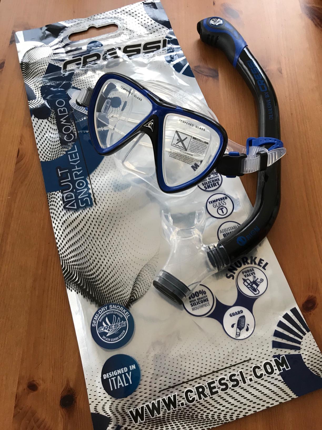 CRESSI Adult Snorkeling Set in Comfortable Pure Silicone - Mask & Semi-Dry Snorkel | Ikarus & Orion customer photo 2