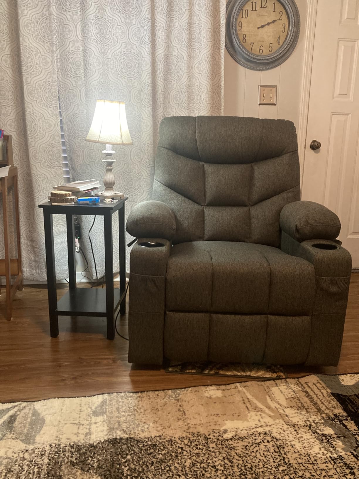 MCombo Power Lift Recliner Chair with Extended Footrest for Elderly People, Fabric 7287/7087 customer photo 1