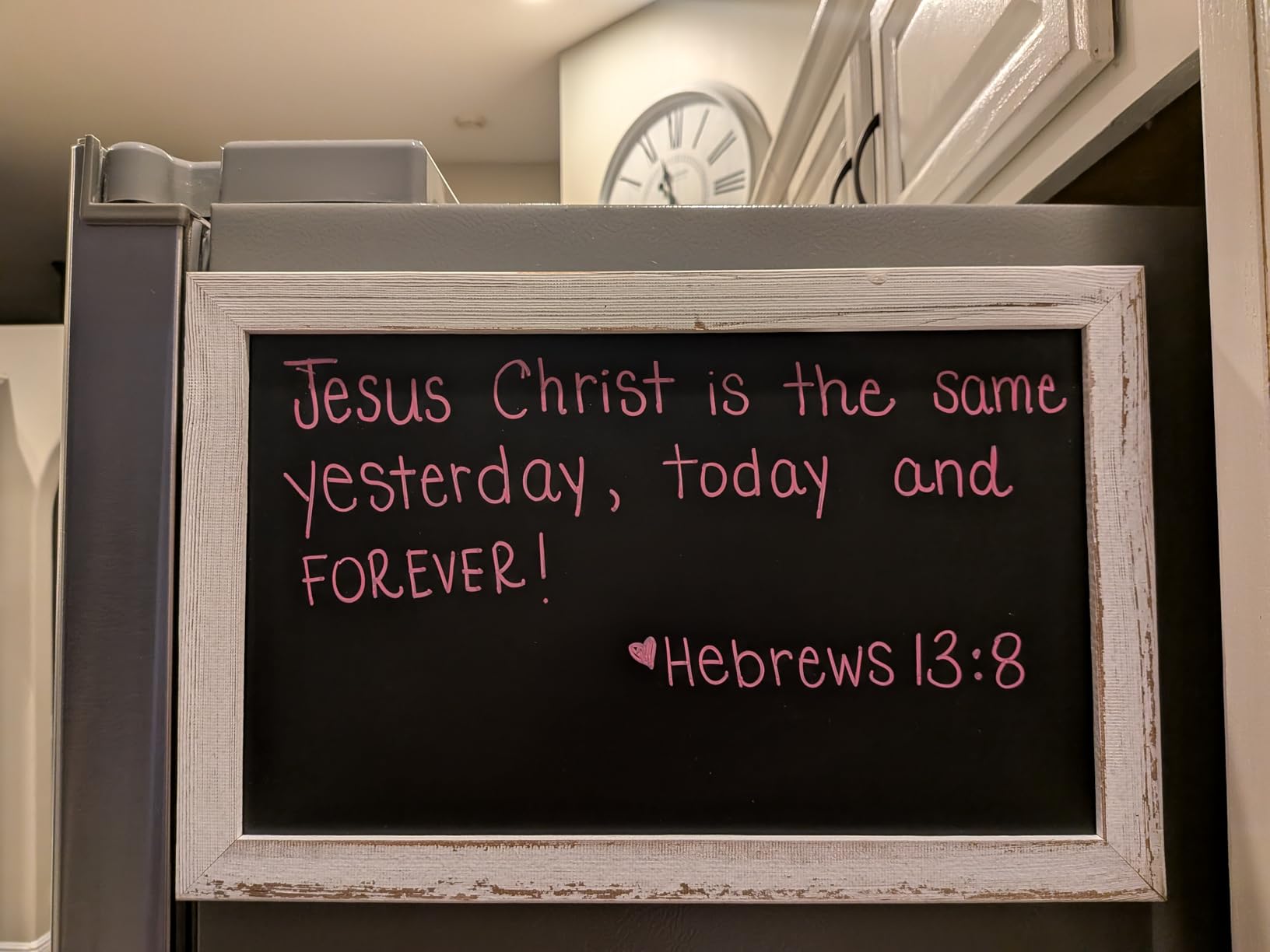 6 Sizes/4 Colors - Small Chalkboard Sign Menu Board for Kitchen, Chalk Board Sign Board with Stand, Hanging Magnetic Chalkboards, Standing Tabletop Chalkboard Sign for Countertop customer photo 1