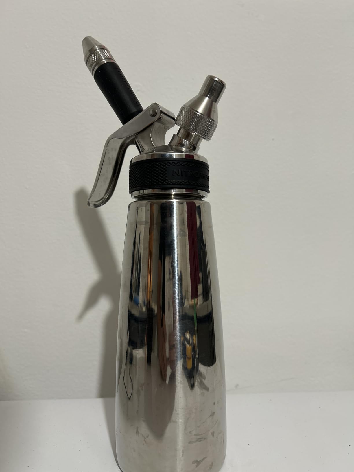 Original NitroPress - Nitro Cold Brew Coffee Maker | Portable Nitrogen Infuser for Smooth Nitro Drinks, Cold Brew, Cocktails & Tea at Home or On the Go | Uses N2 Cartridges | Stainless Steel Design customer photo 2