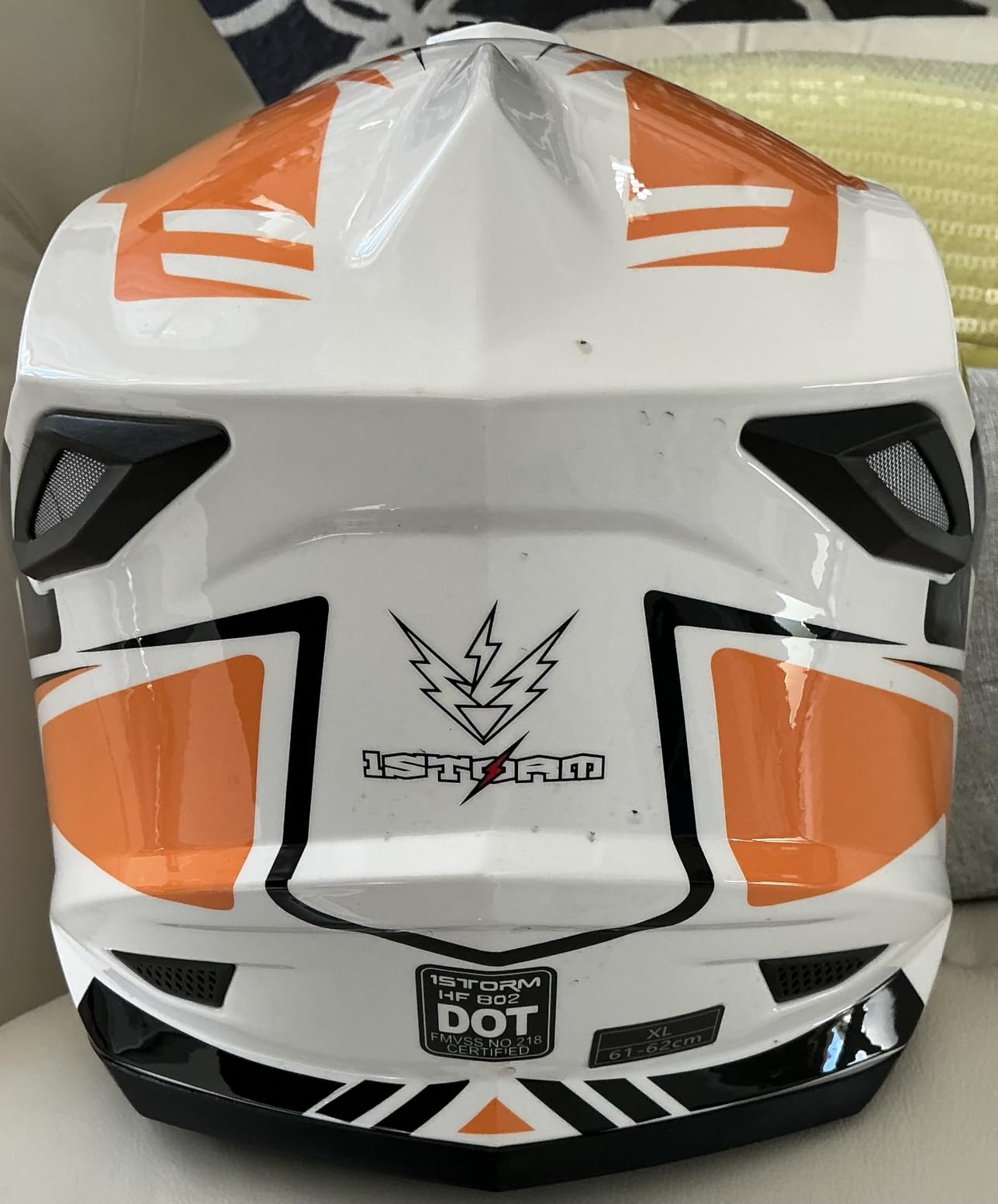 1Storm Dual Sport Motorcycle Motocross Off Road Full Face Helmet Dual Visor: HF802 customer photo 2