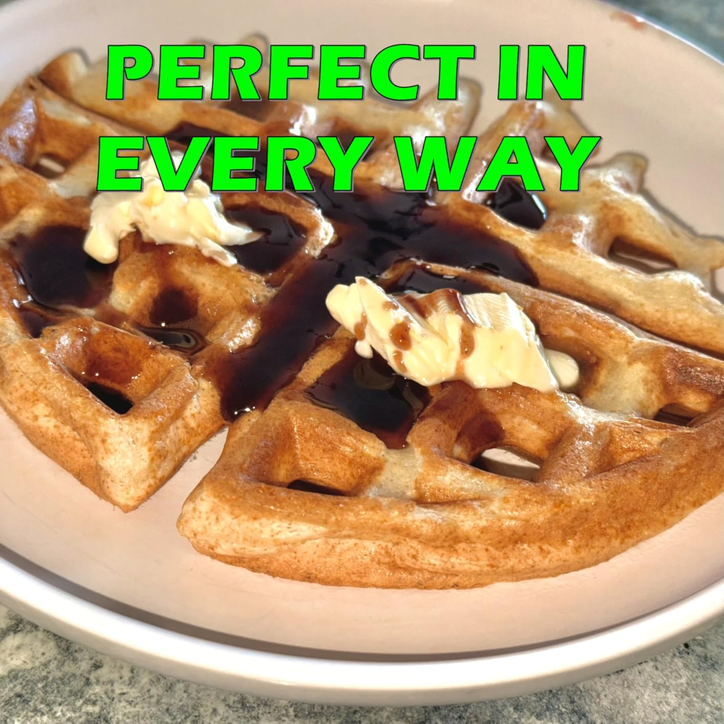 Hamilton Beach Belgian Waffle Maker with PFAS-Free Non-Stick Ceramic-Coated Plates, Browning Control, Indicator Lights, Stainless Steel (26081) customer photo 1