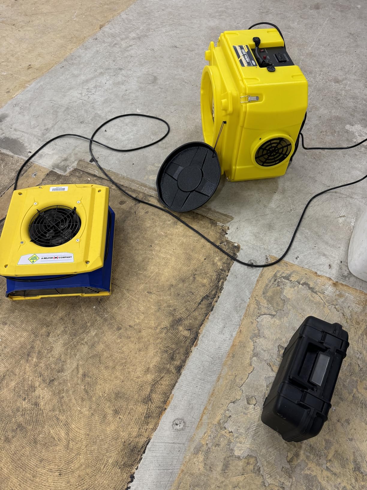 ALORAIR Air Scrubber with 3 Stage Filtration, Stackable Negative Air Machine for Industrial and Commercial Use, Heavy Duty Air Cleaner with MERV-10 Filter, HEPA/Activated carbon Filter, Yellow customer photo 2