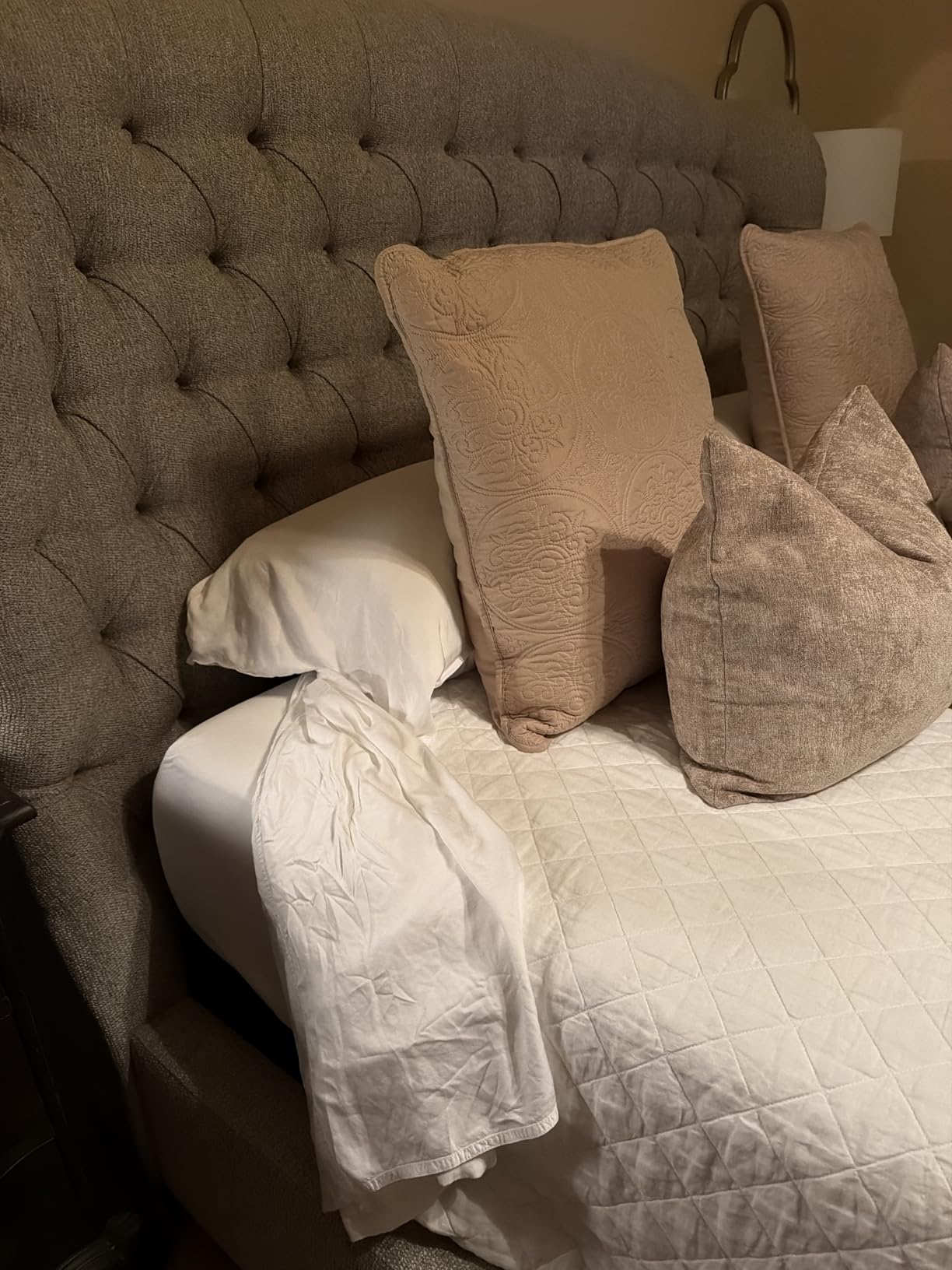 Pure Bamboo Queen Sheets, Genuine 100% Organic Viscose Derived from Bamboo Bed Sheet Set, Luxuriously Soft & Cooling, Double Stitching, 2 Year Quality Promise (Queen, White) customer photo 2