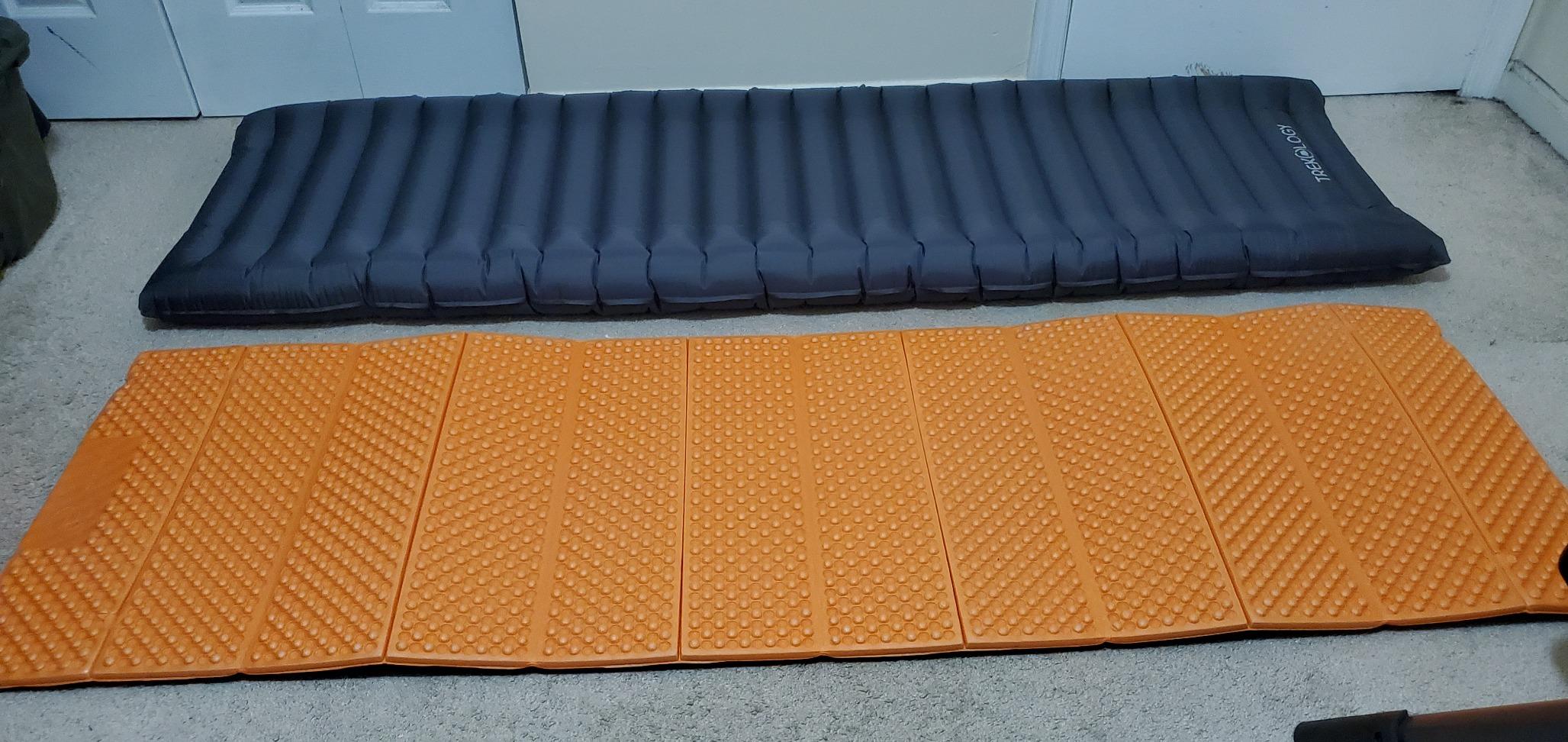 TREKOLOGY UL80 Ultralight Sleeping Pad - Inflatable Camping Sleeping Pad - 40D Nylon Compact Hiking Mat - Lightweight Air Mattress for Backpacking & Tent Camping customer photo 1