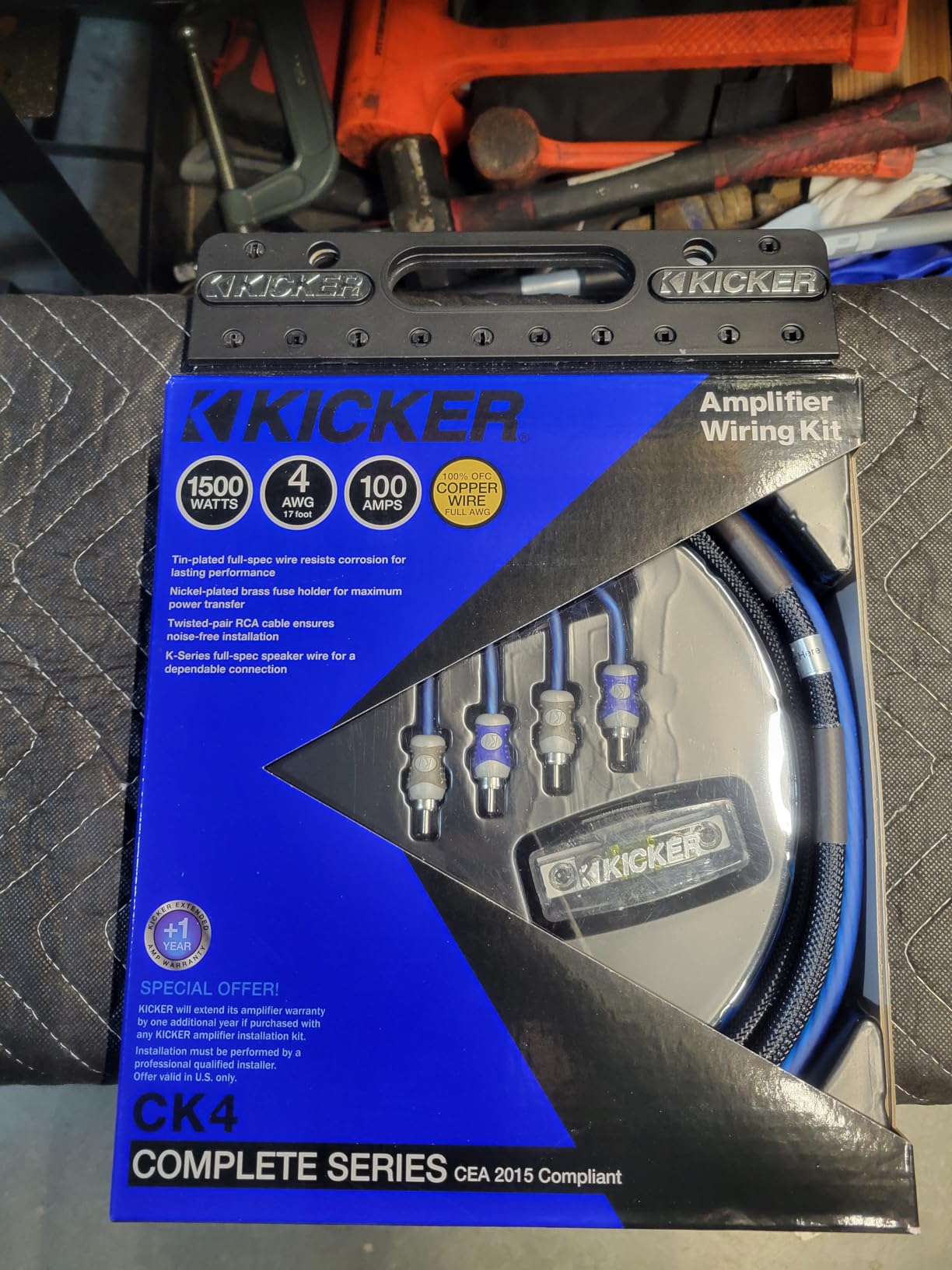 Kicker 46CK4 K-Series Complete 4-AWG Amplifier Connection Kit W/ 2-Channel RCA Interconnects customer photo 1
