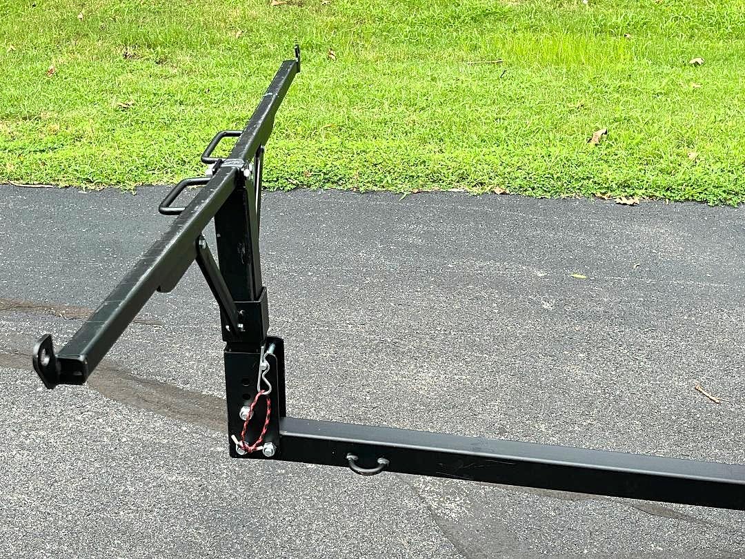 ECOTRIC Truck Bed Hitch Extender 2 in 1 Design Foldable Extension Pick Up Rack Canoe Boat Kayak Lumber w/Flag customer photo 2