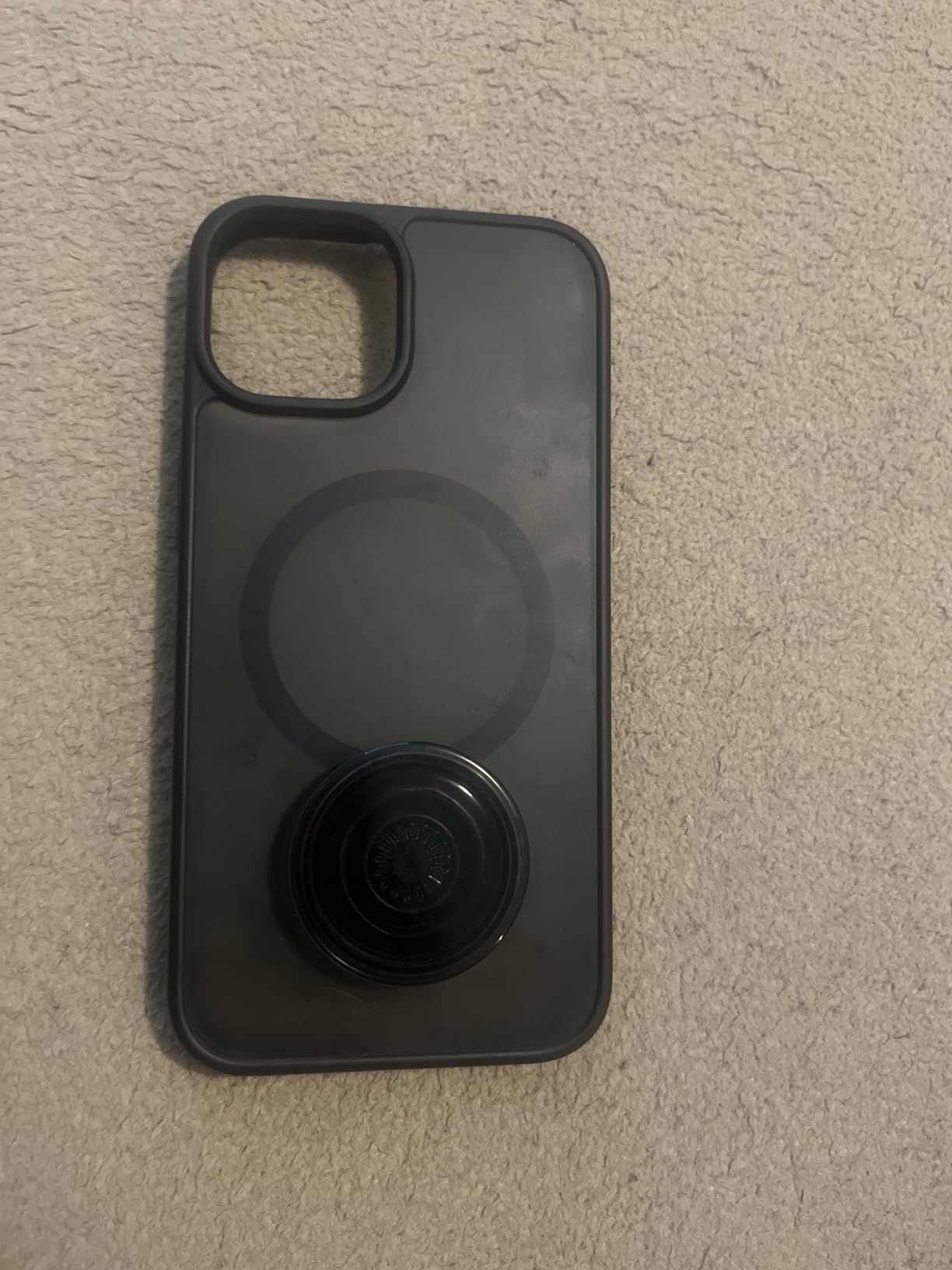 PopSockets Adhesive Phone Grip, Holder, Phone Stand, Black - Black customer photo 2
