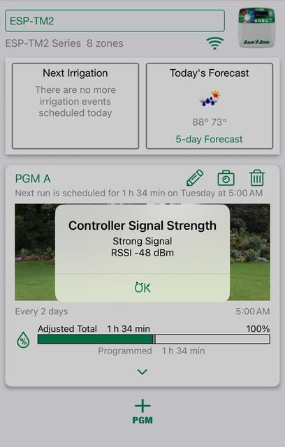Rain-Bird ESP-TM2 Indoor Outdoor Irrigation WiFi Zone Controller Timer Box and Link Lnk WiFi Mobile Wireless Smartphone Upgrade Module Sprinkler System (8 Zone) customer photo 2